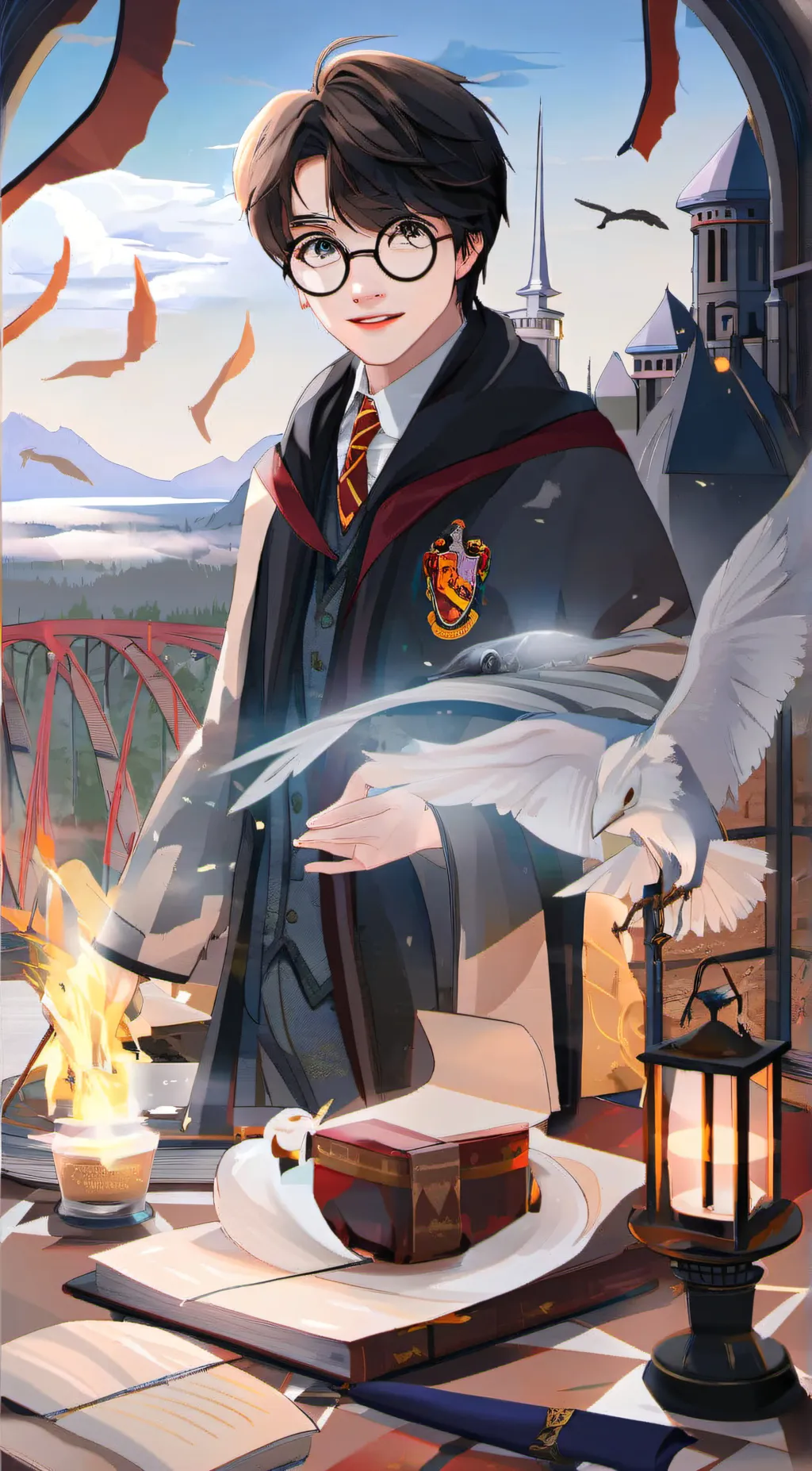 ai character: Harry background