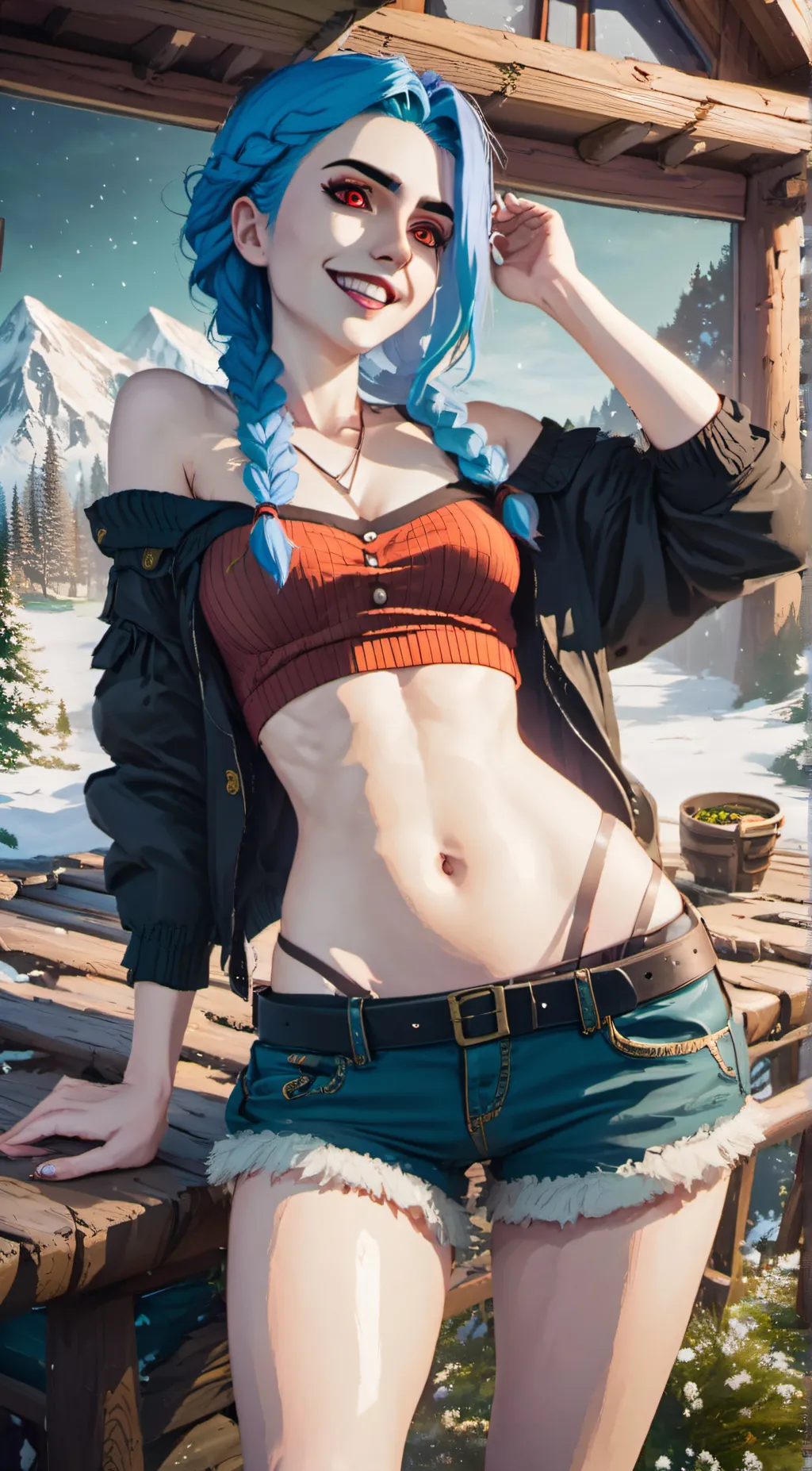 ai character: Vacation Jinx background