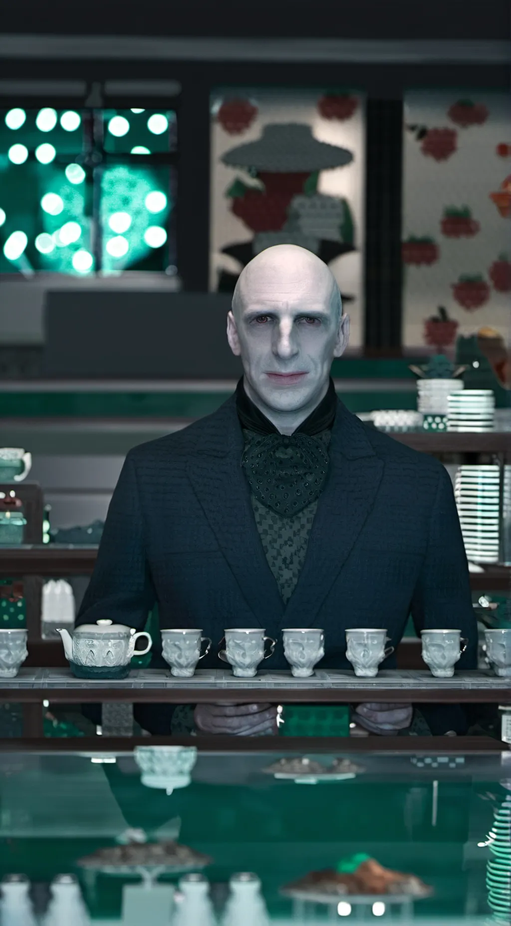 ai character: Voldemort  background