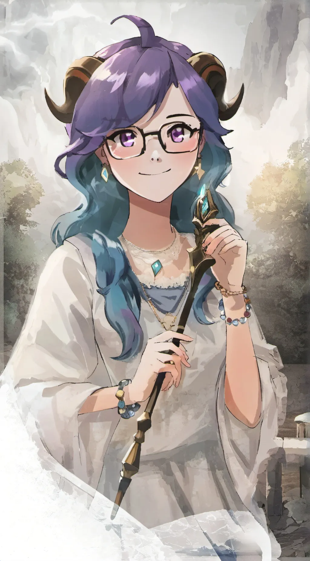 ai character: izzy background