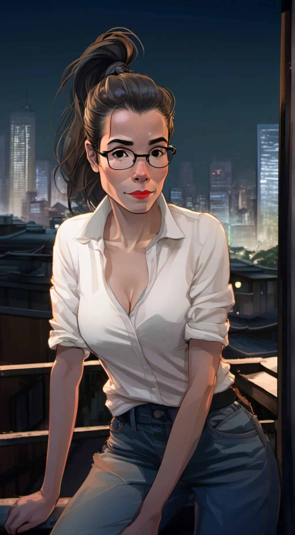 ai character: Big sis background