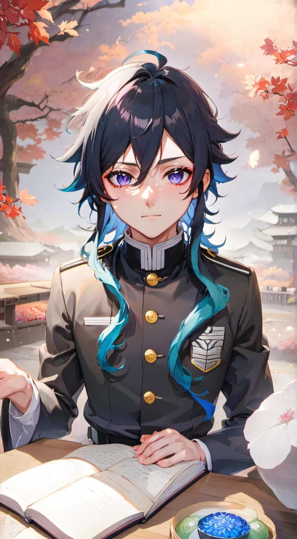 ai character: muichiro  background