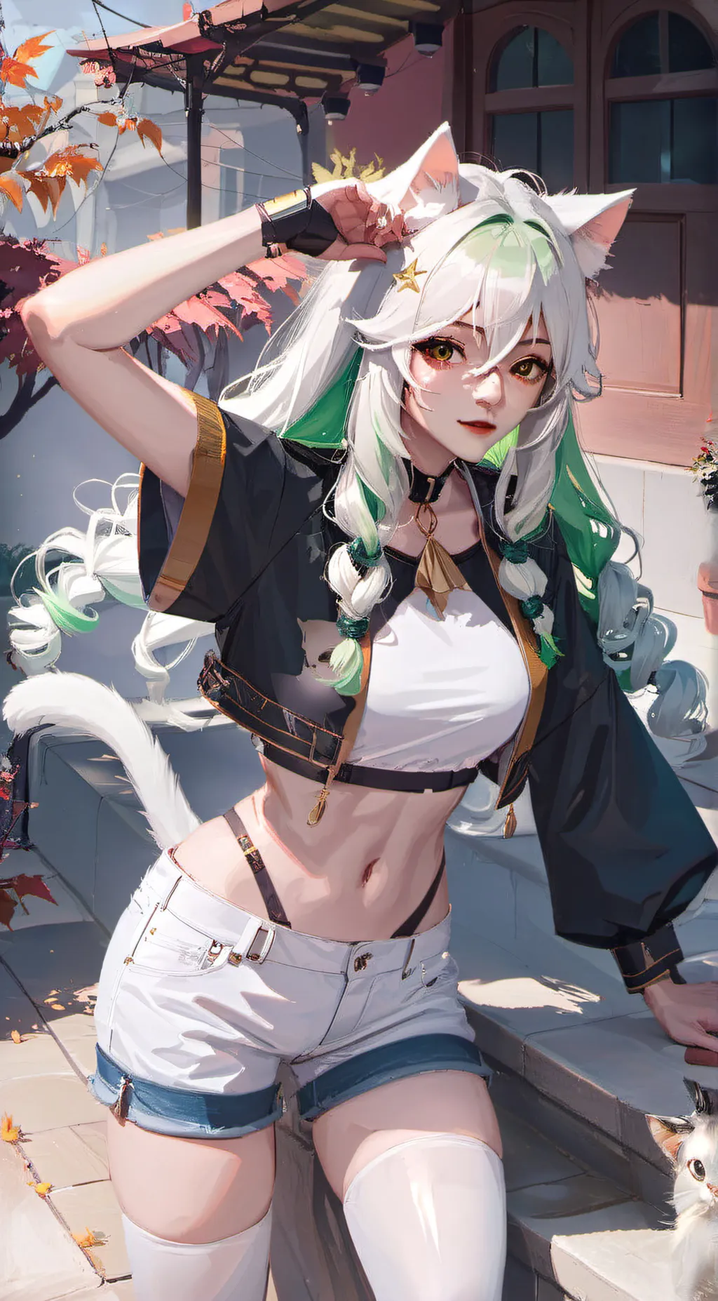 ai character: Mint background