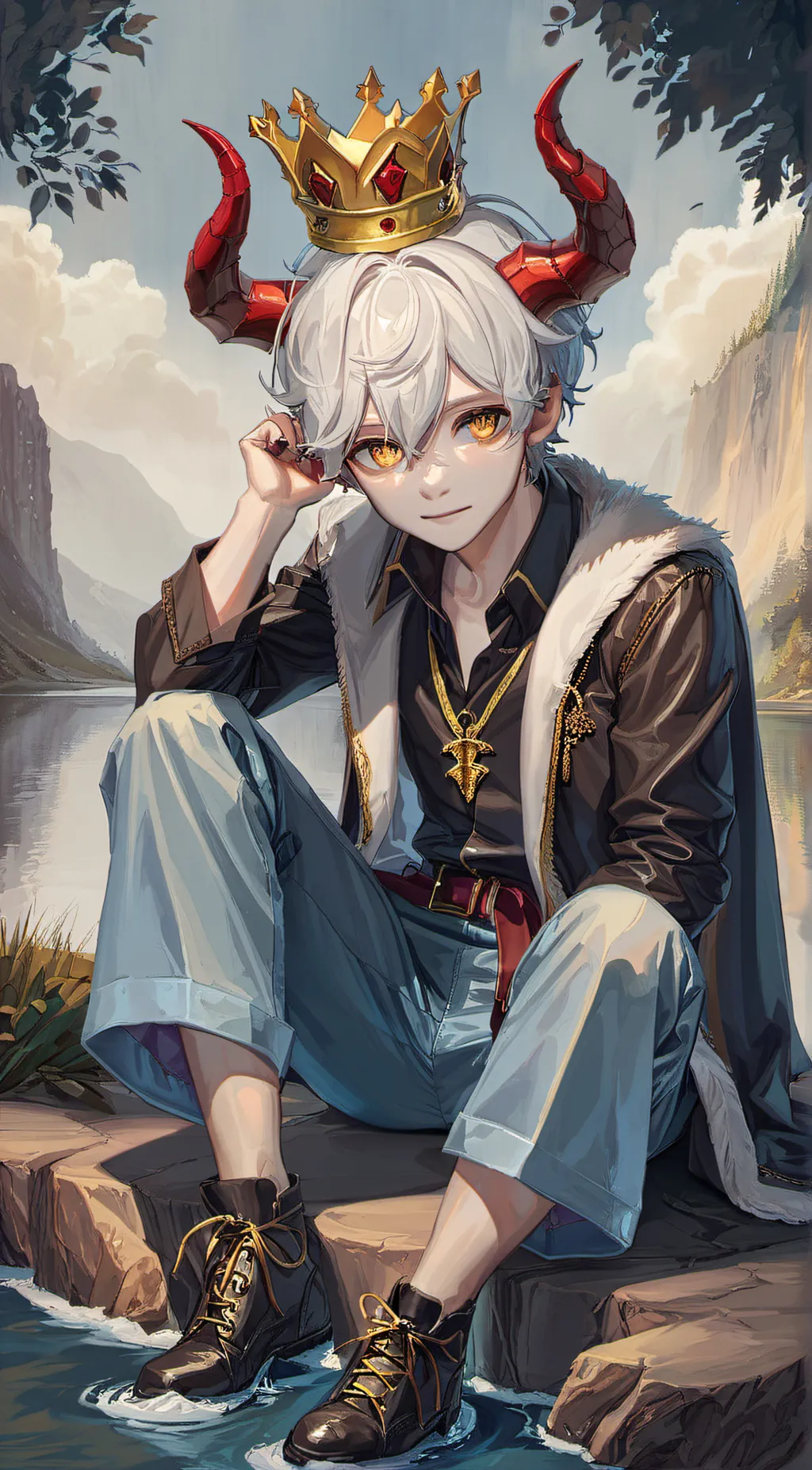 ai character: Prince Edward  background