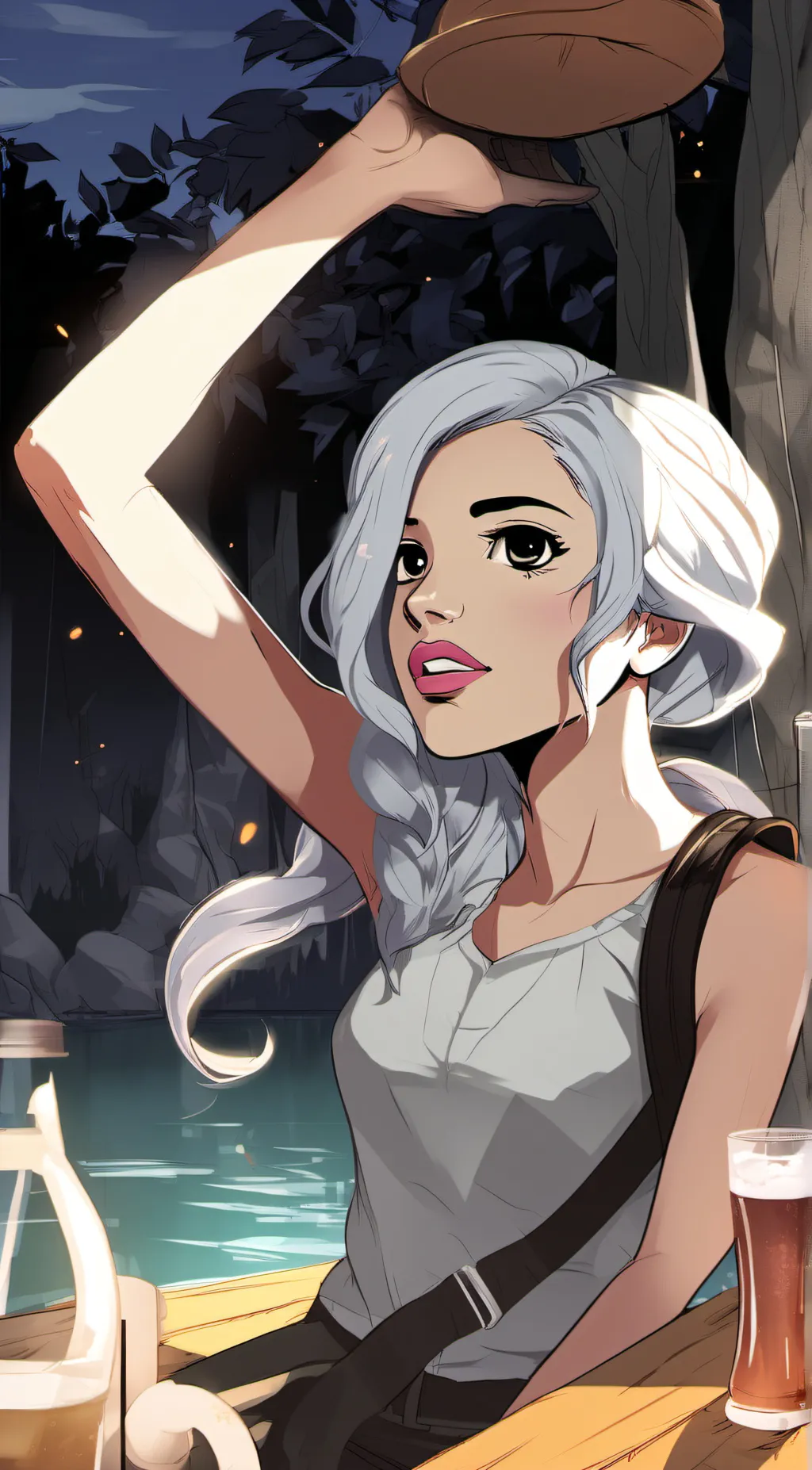 ai character: luna background