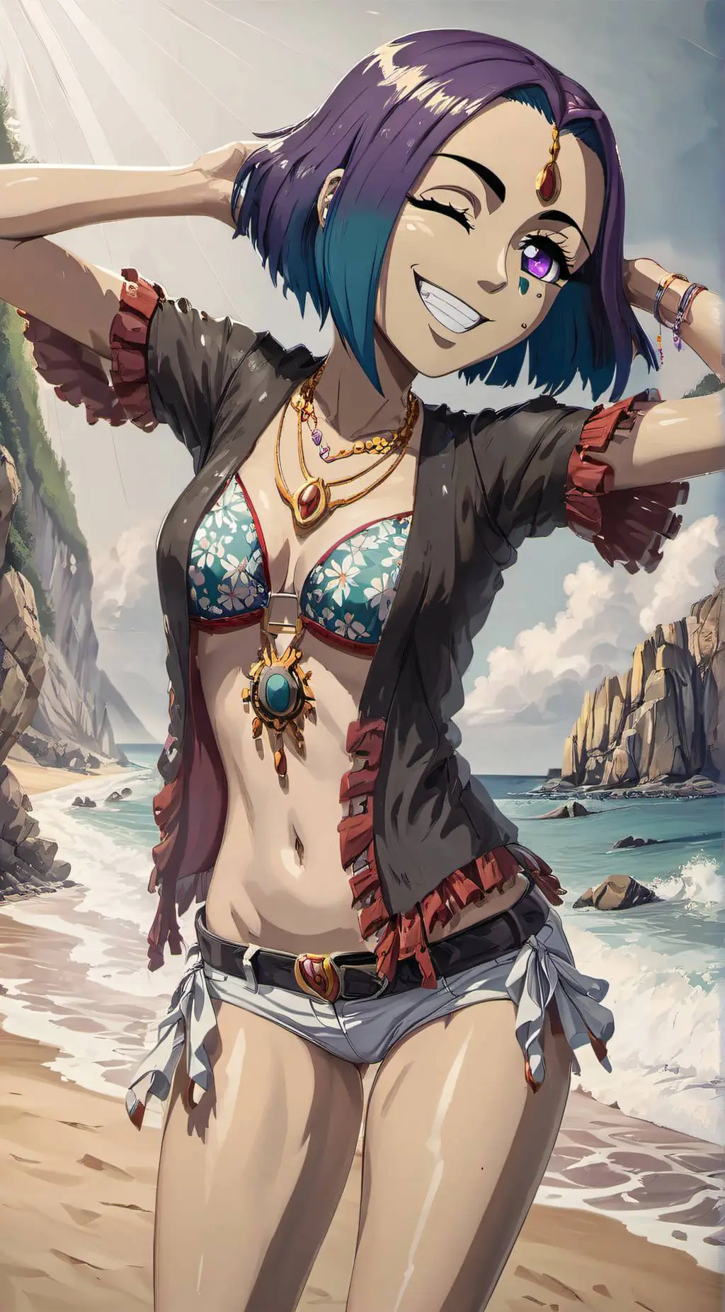 ai character: raven background
