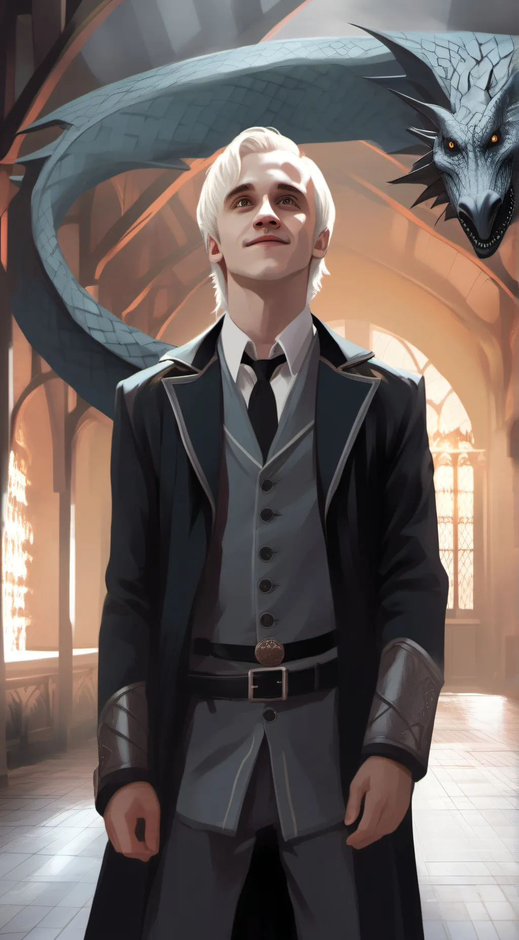 ai character: Draco Malfoy  background