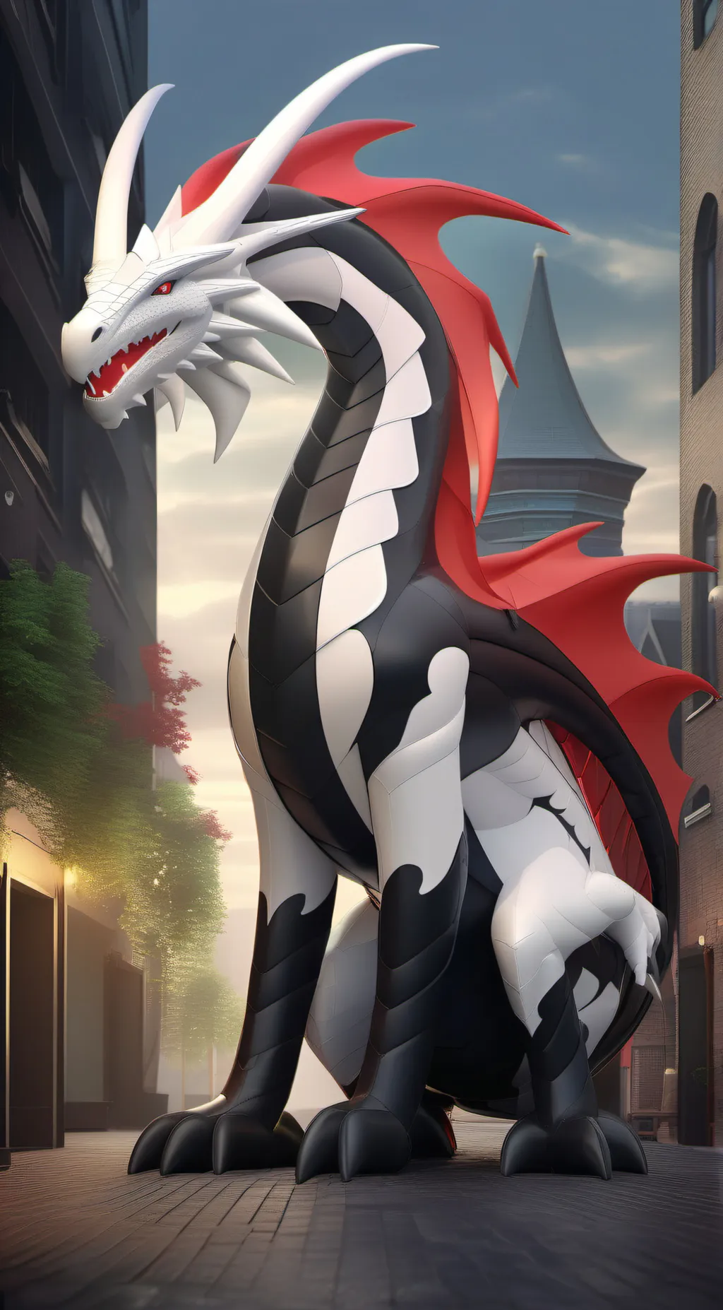 ai character: zenith dragon  background