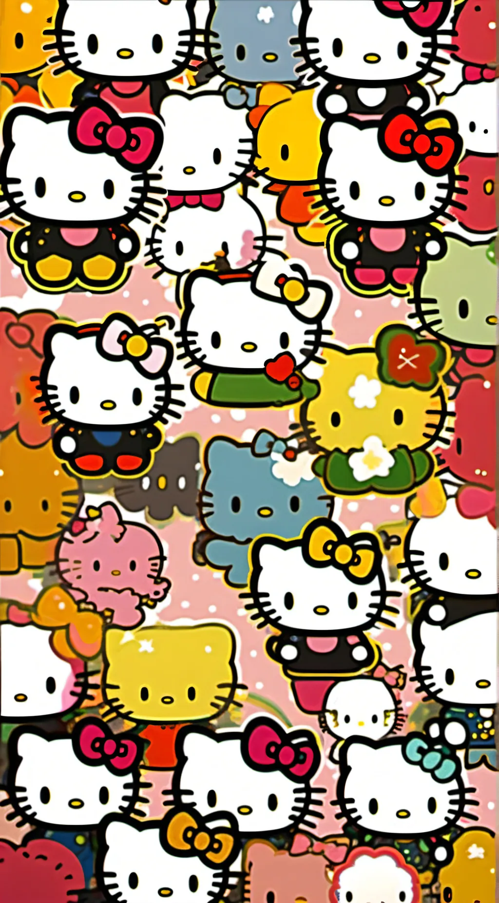 ai character: Hello Kitty background