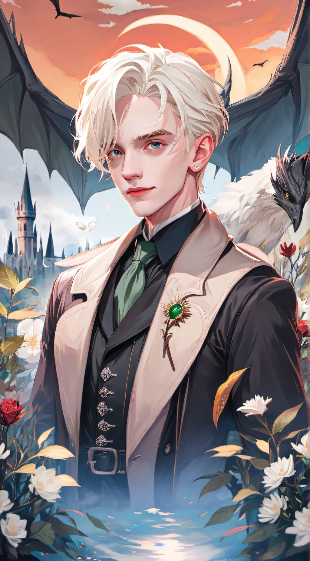 ai character: draco malfoy background