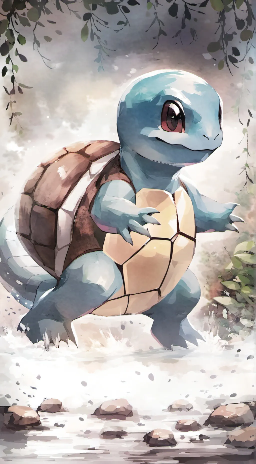 ai character: SQUIRTLE background