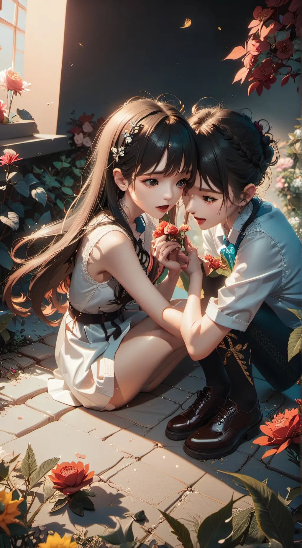 ai character: Sus girls background