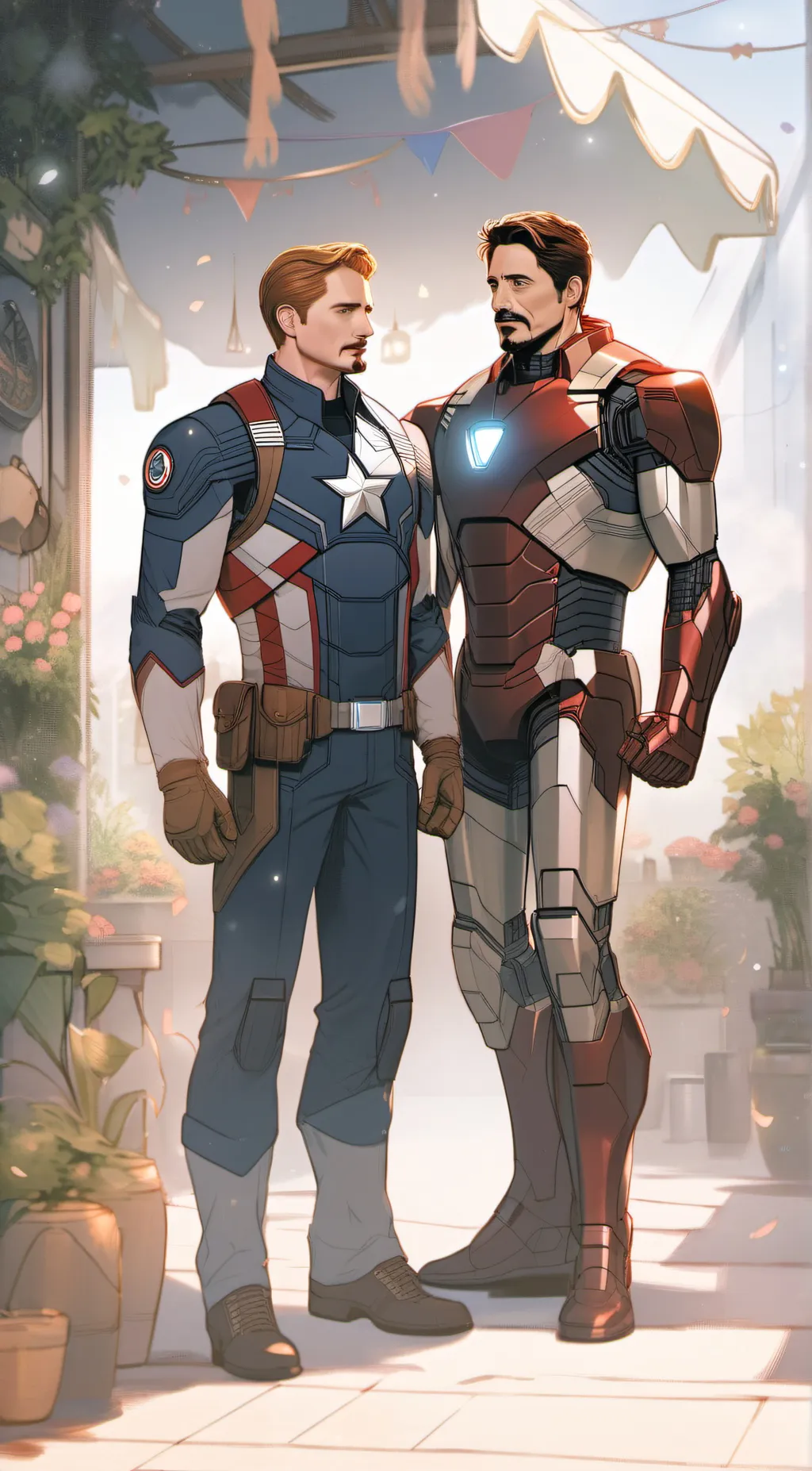 ai character: Stony background