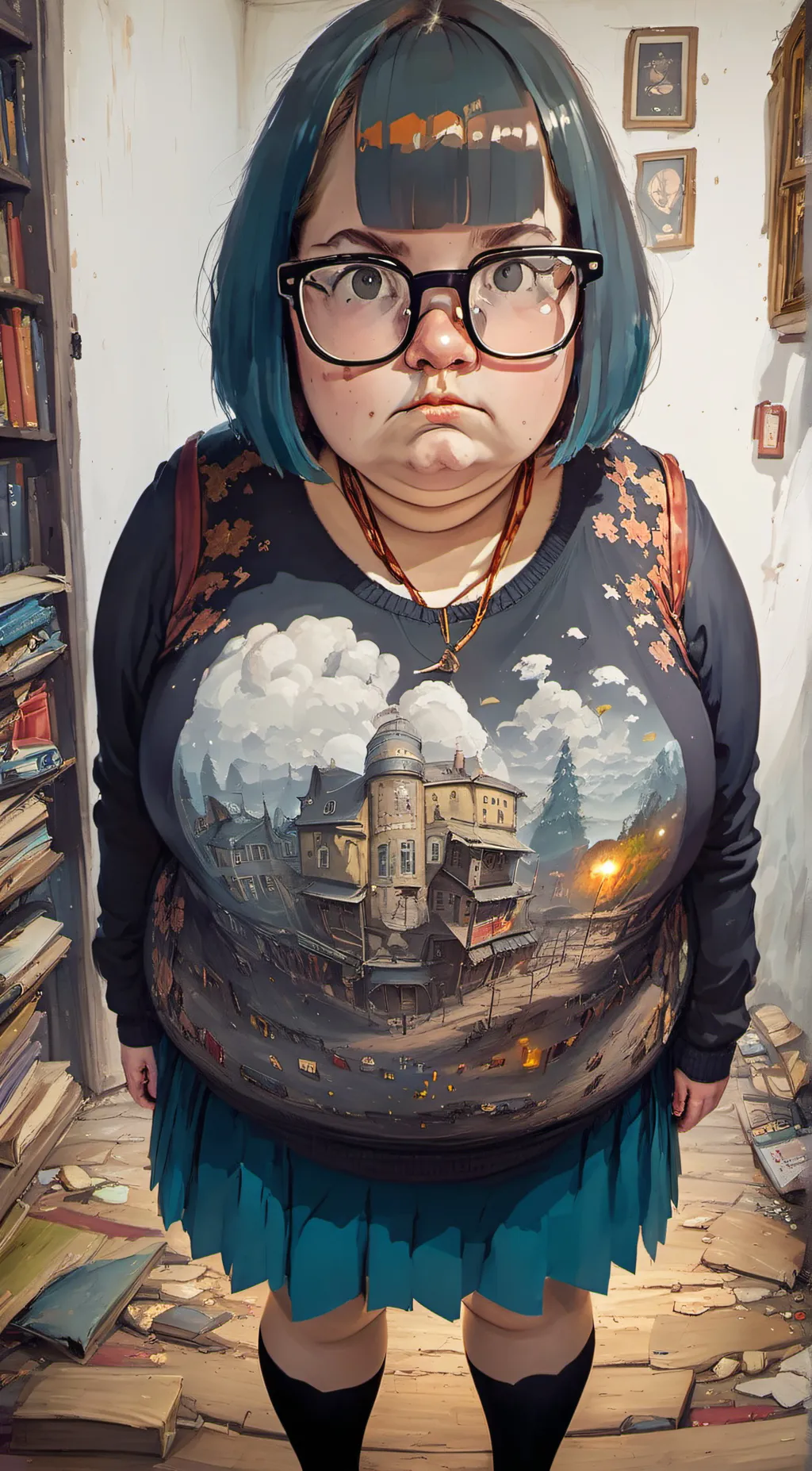 ai character: ugly biatch background