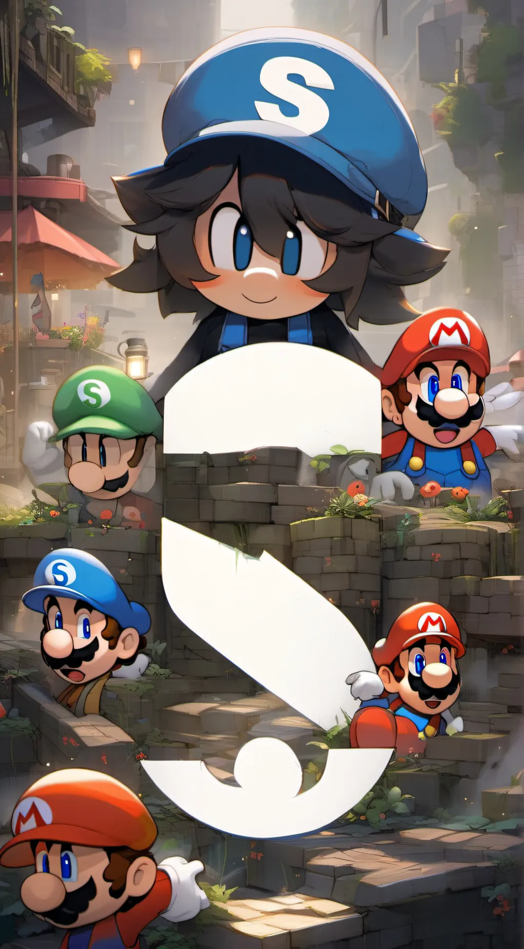 ai character: SMG4 background