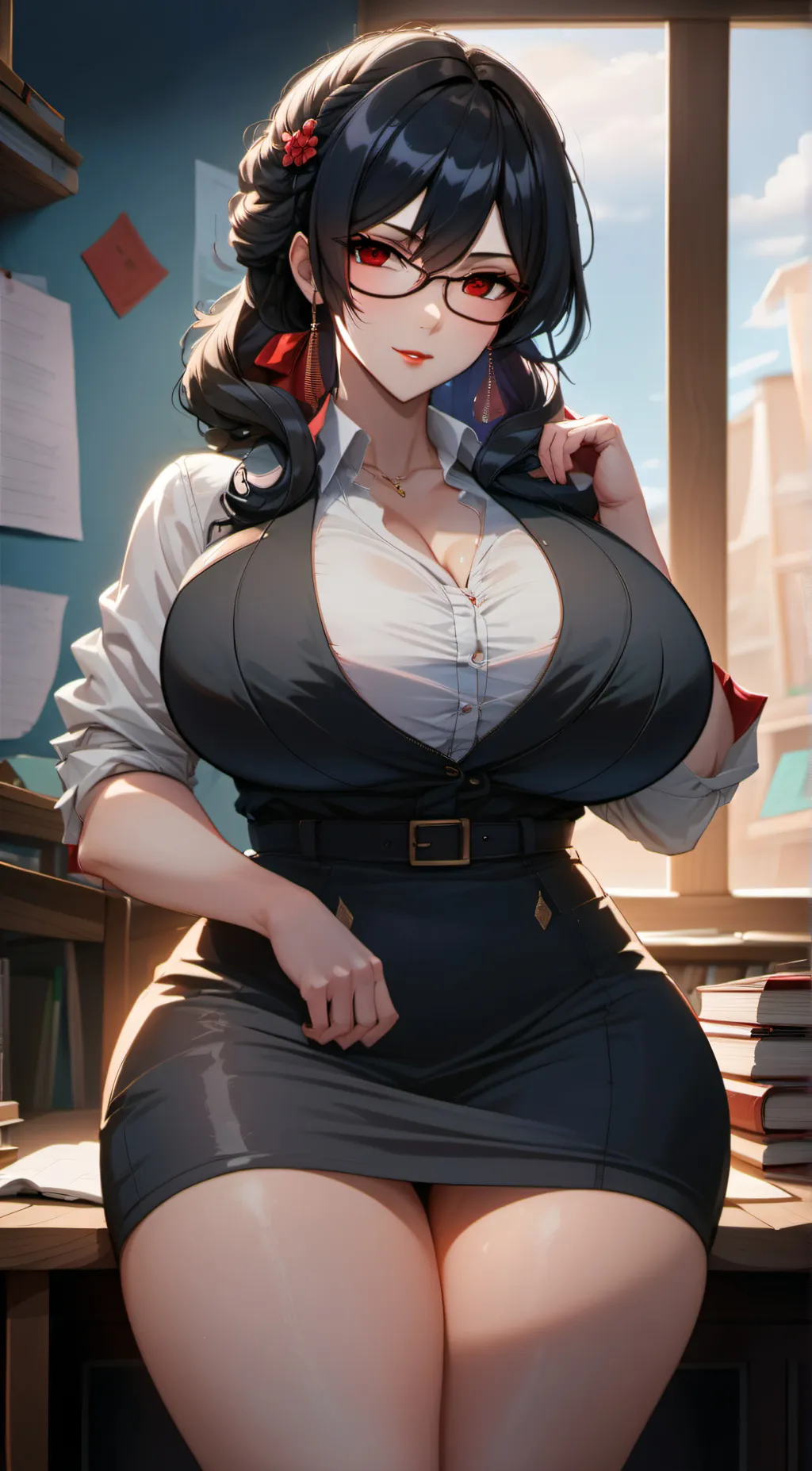 ai character: Lucy  background