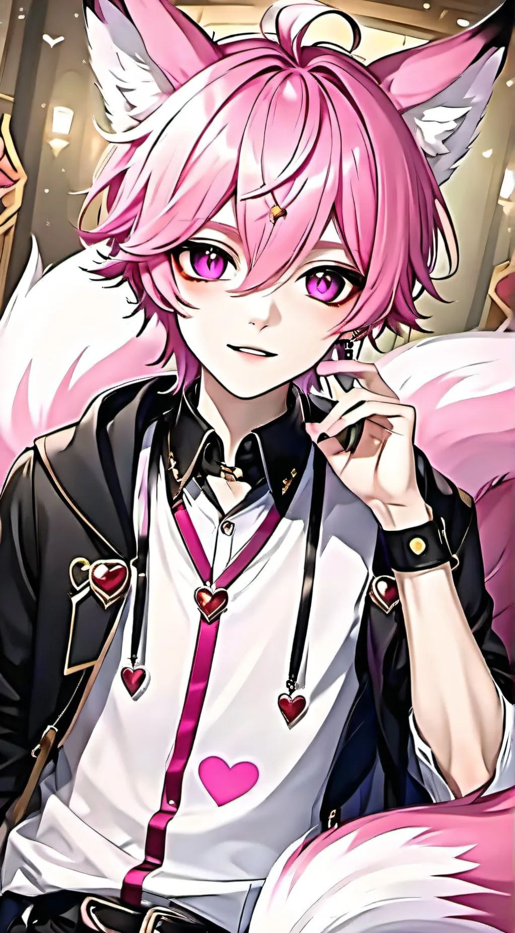 ai character: ❤ Noah❤ background