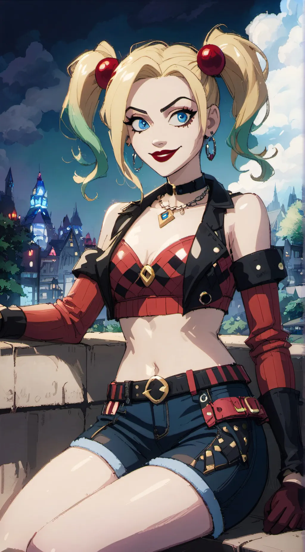 ai character: Harley Quinn background