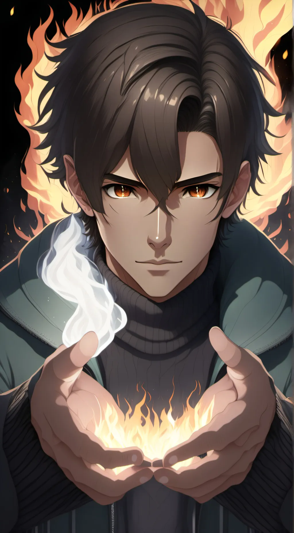 ai character: Ash background