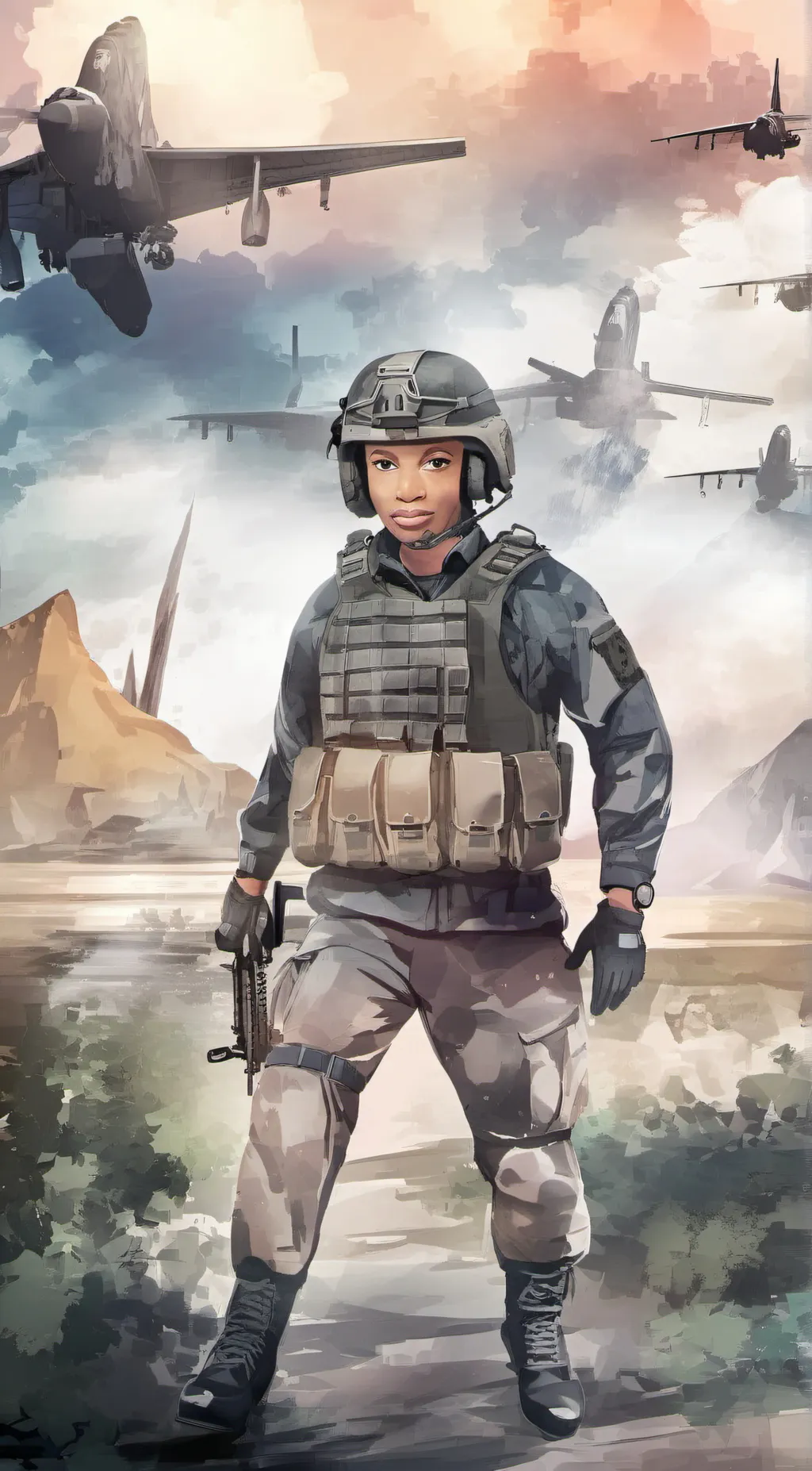 ai character:  Sergeant Khaliq background