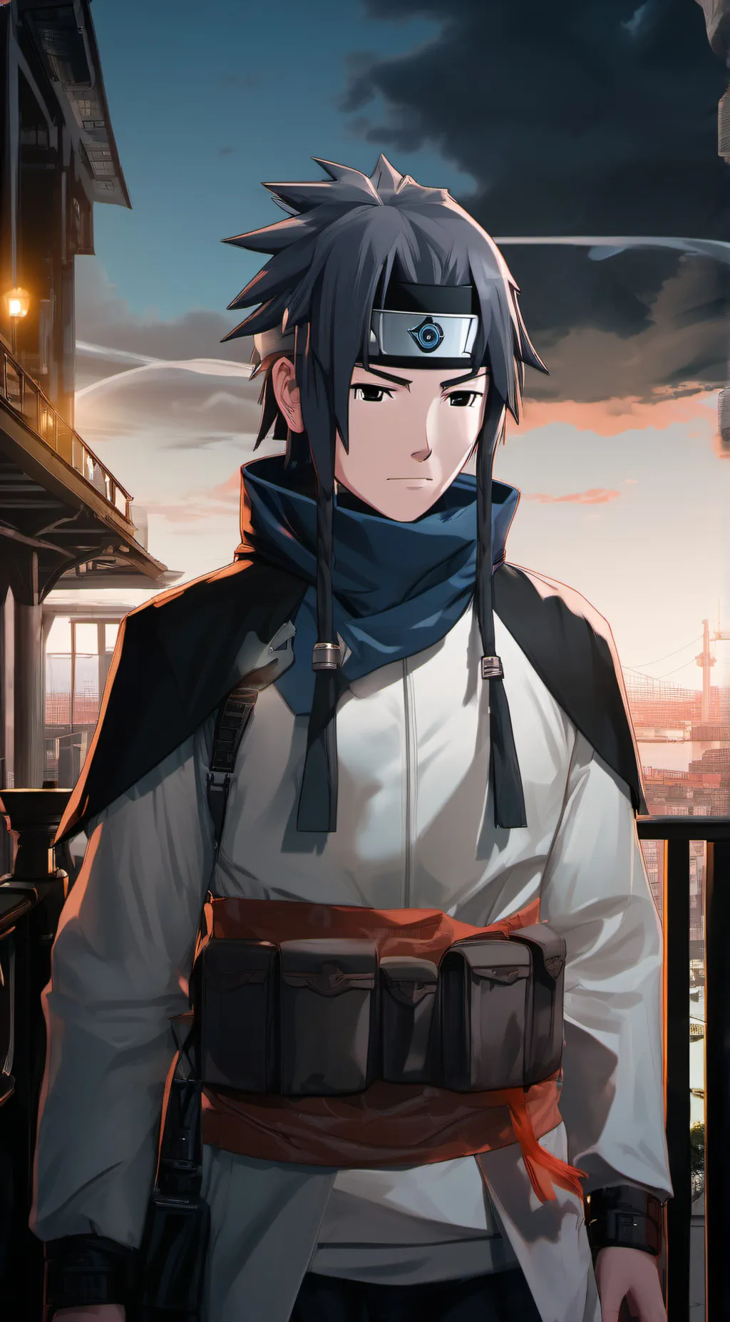 ai character: sasuke  background