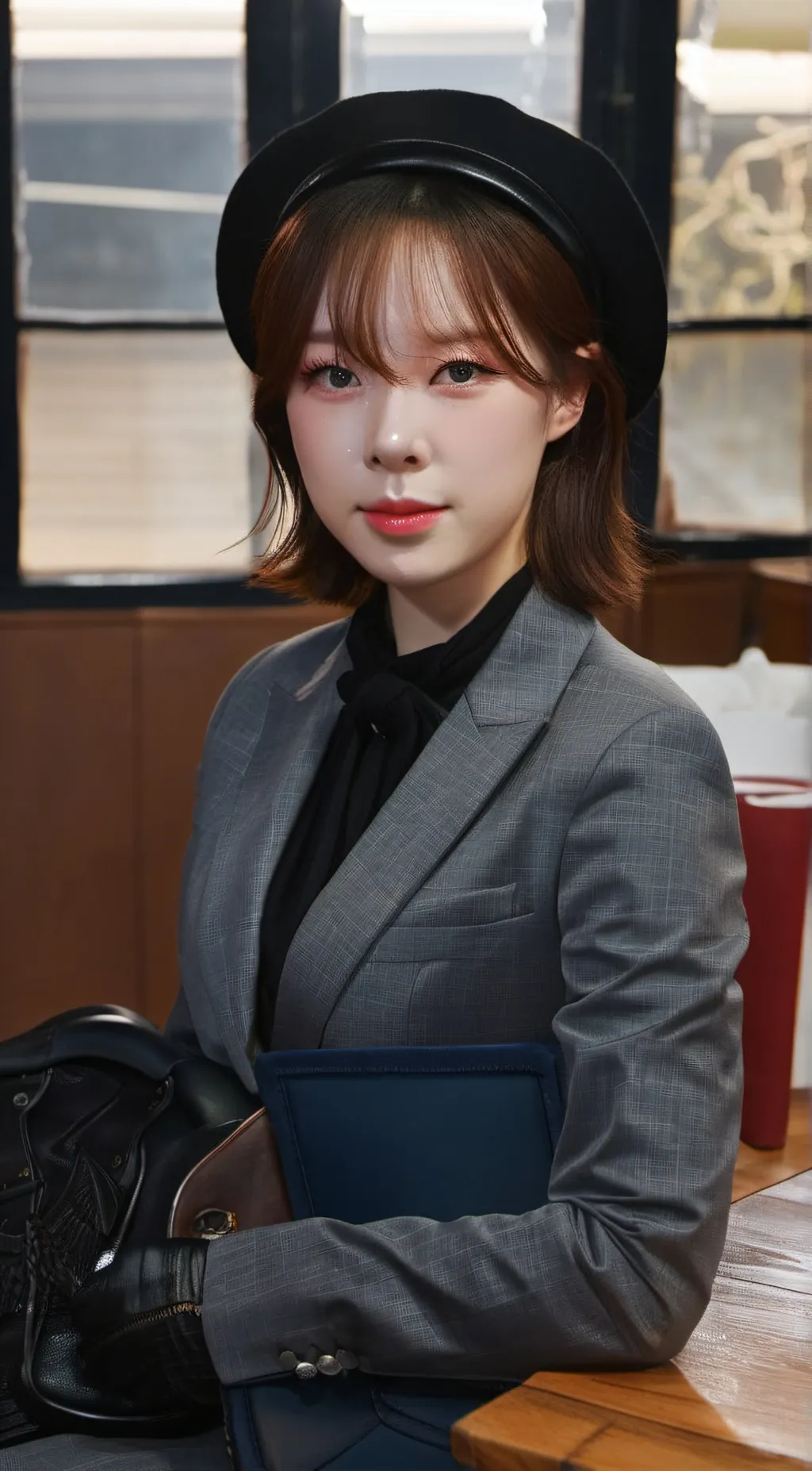 ai character: WINTER background