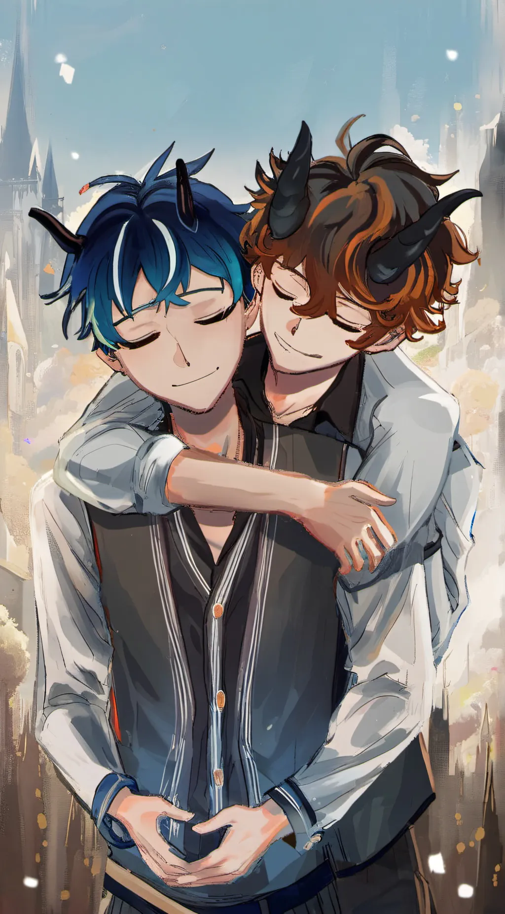 ai character: Ein and Pierce background