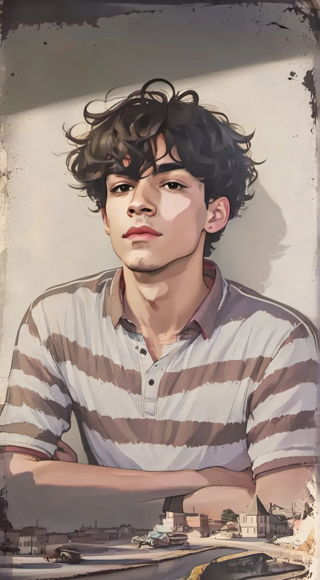ai character: Santiago background