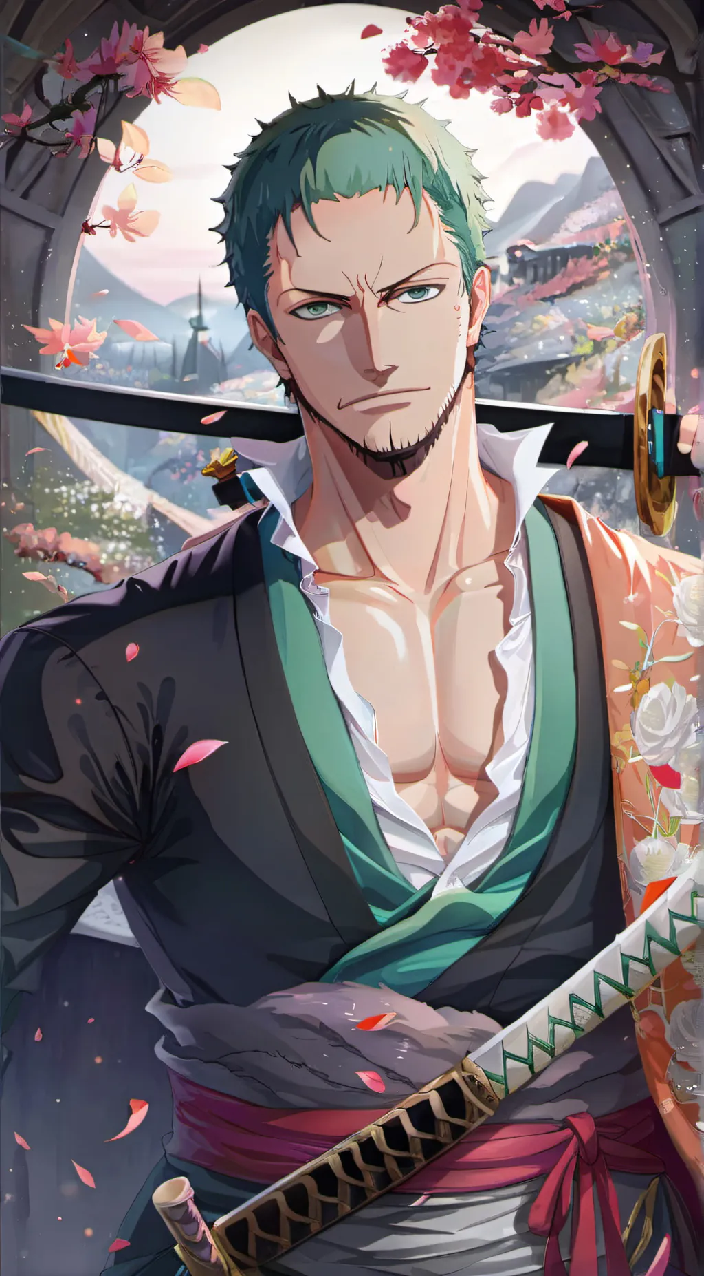 ai character: Zoro Rorona background