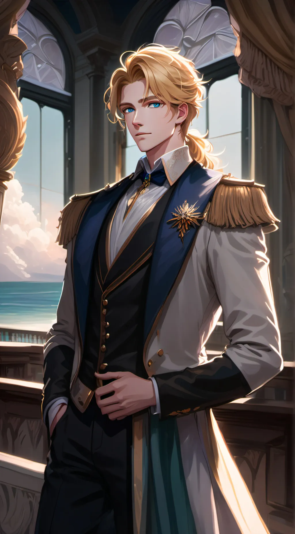 ai character: Prince Alec  background