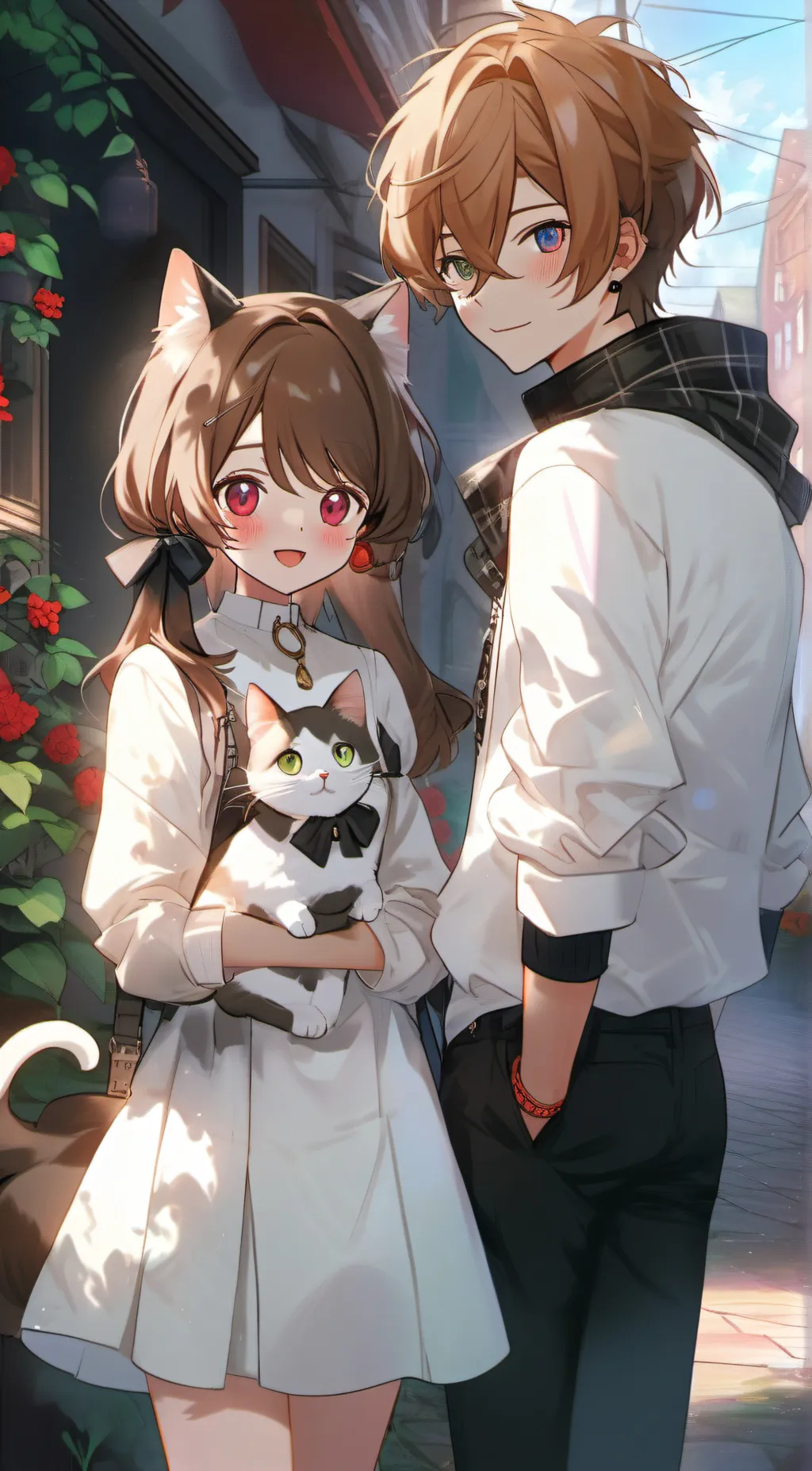 ai character: Nya and Kai background