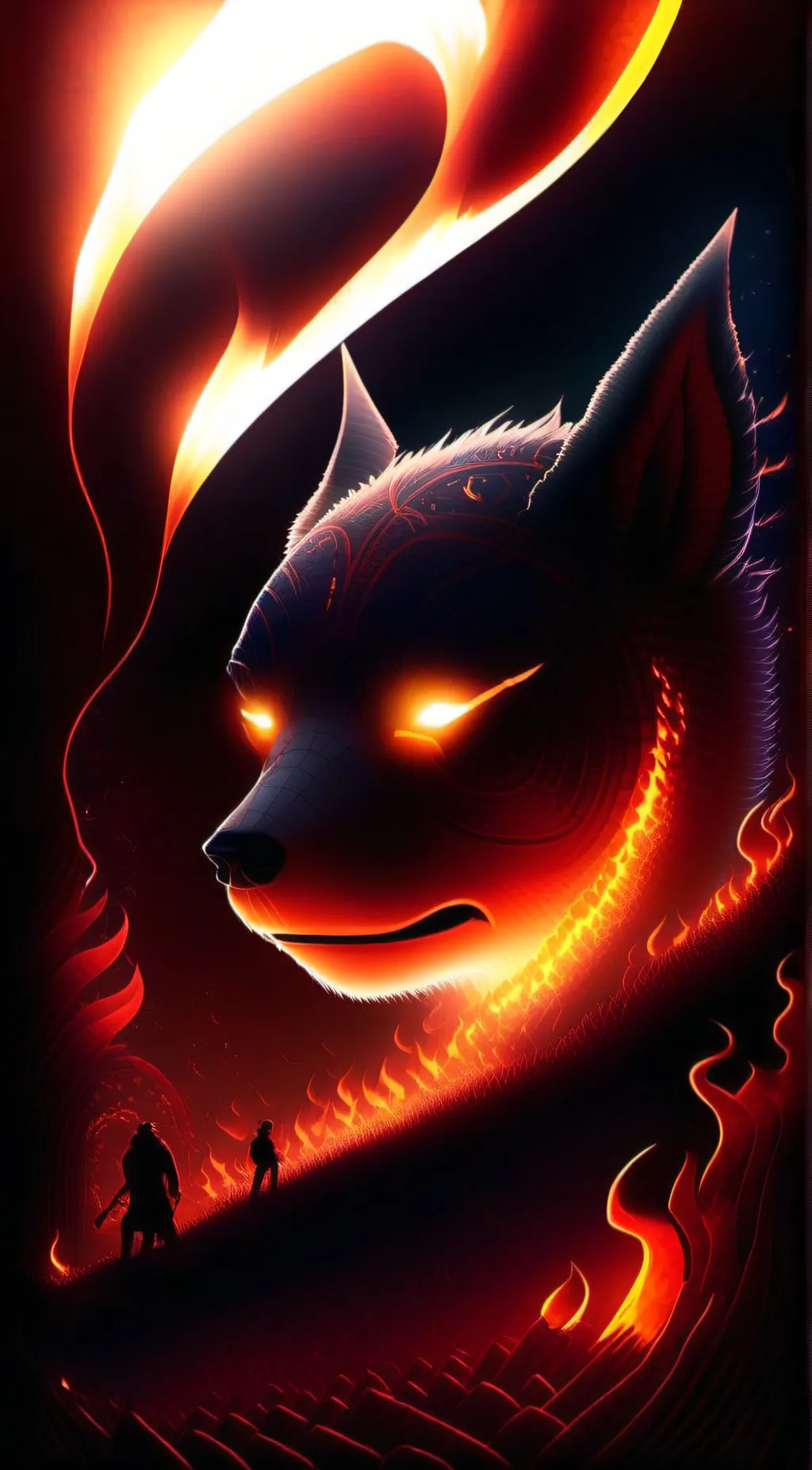 ai character: Fire Fox background
