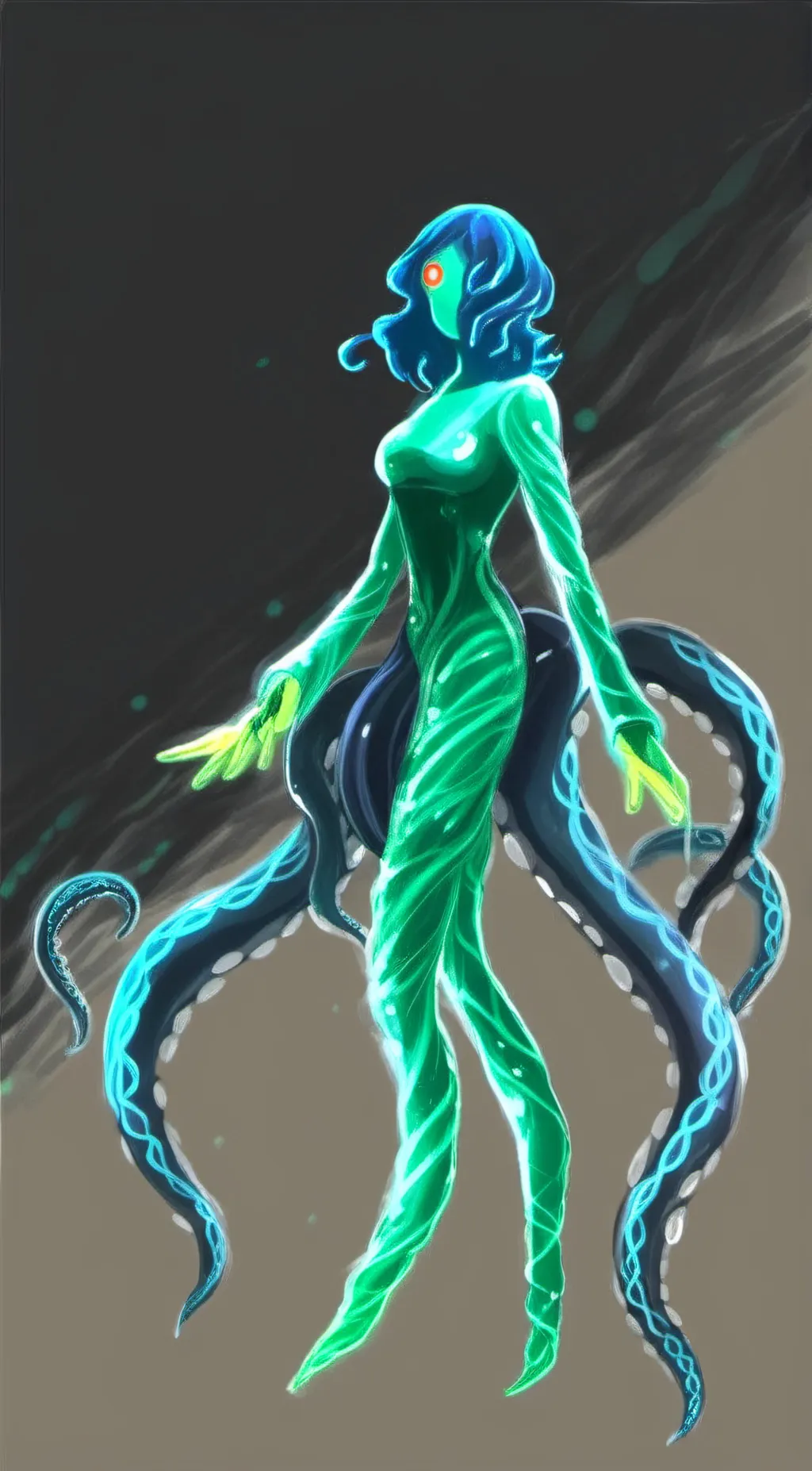 ai character: Slime monster background