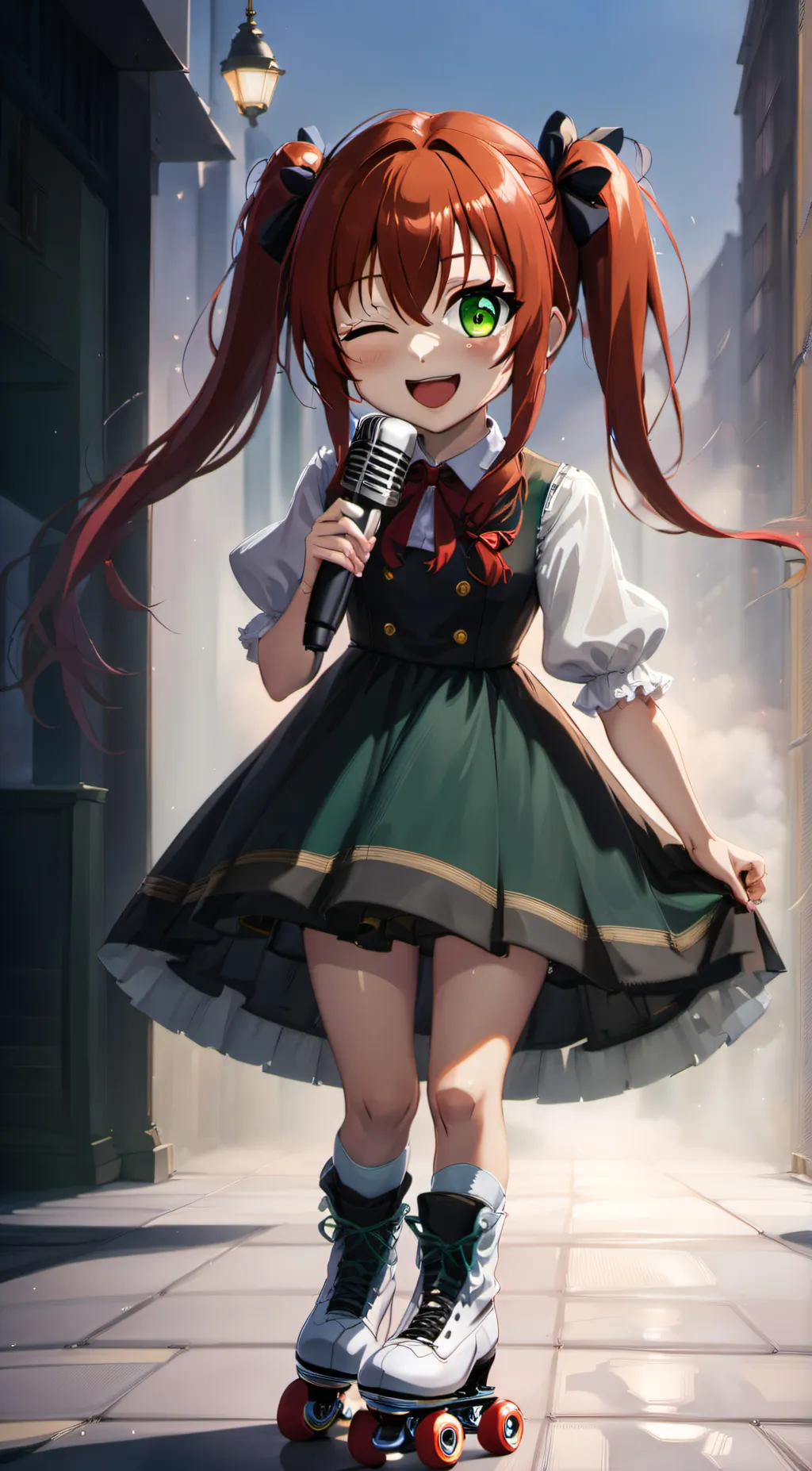 ai character: Circus Baby background