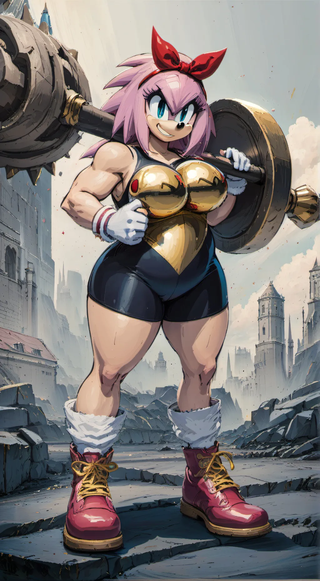 ai character: Amy Rose (Avenger) background