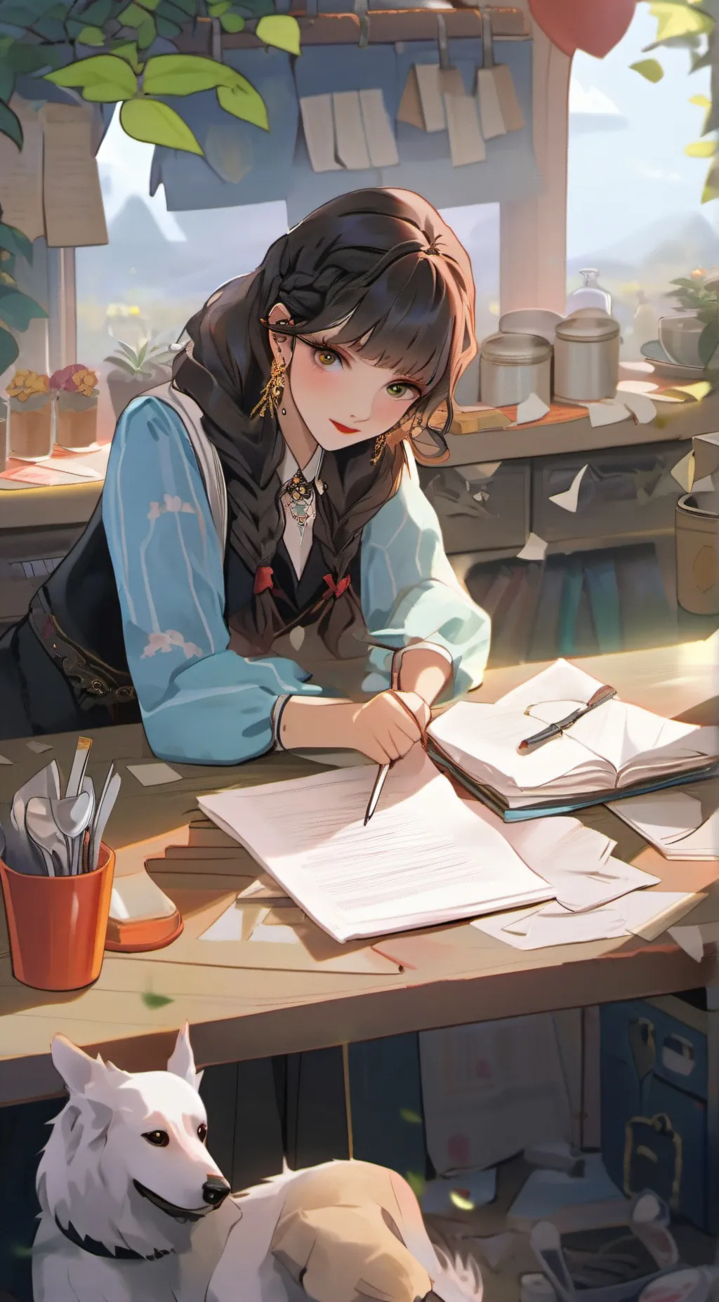 ai character: bella background