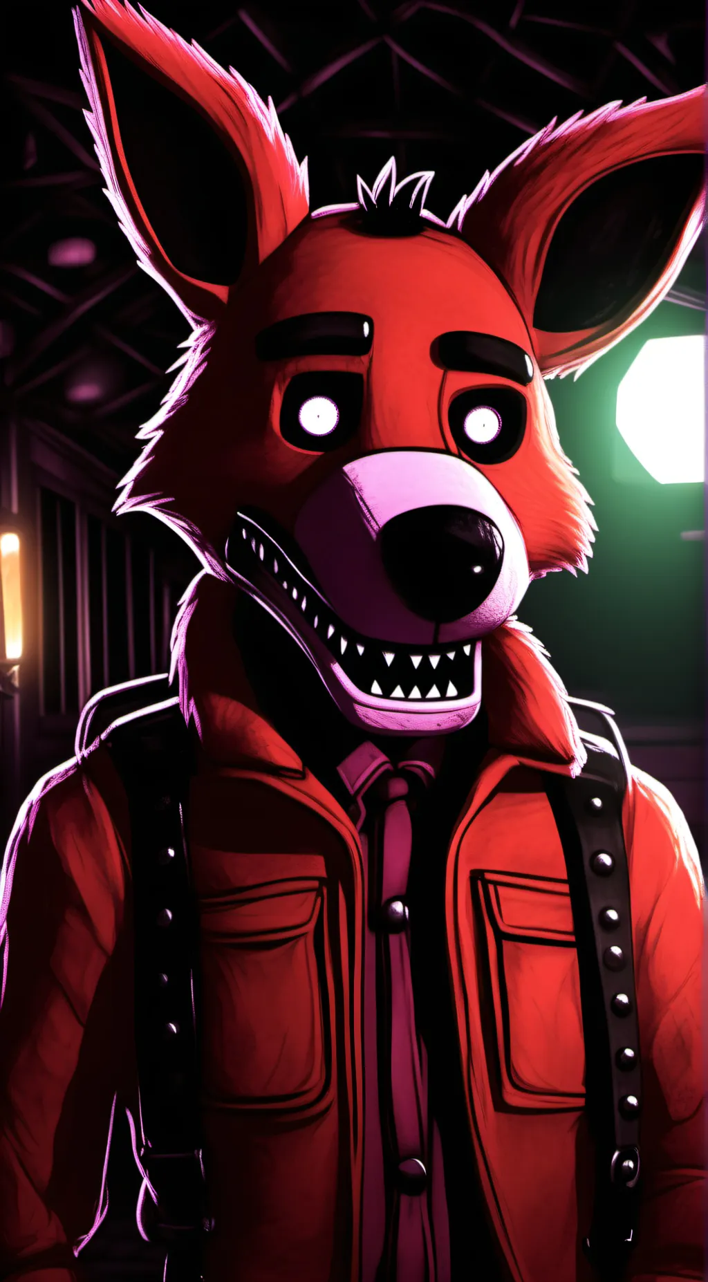 ai character: Foxy background