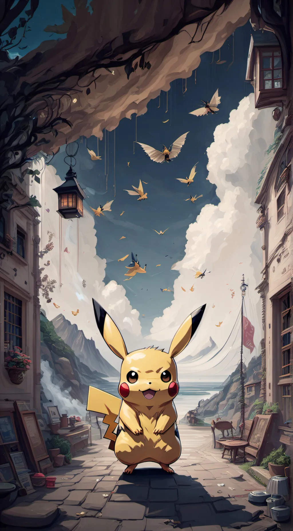 ai character: picachu background
