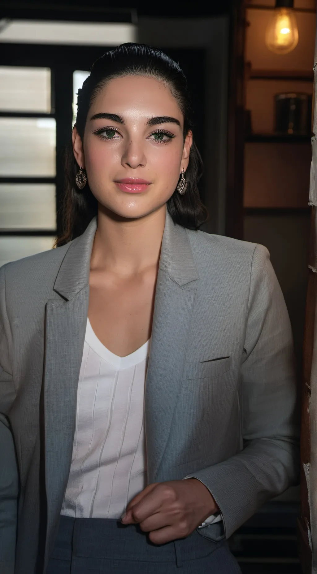 ai character: melissa barrera  background