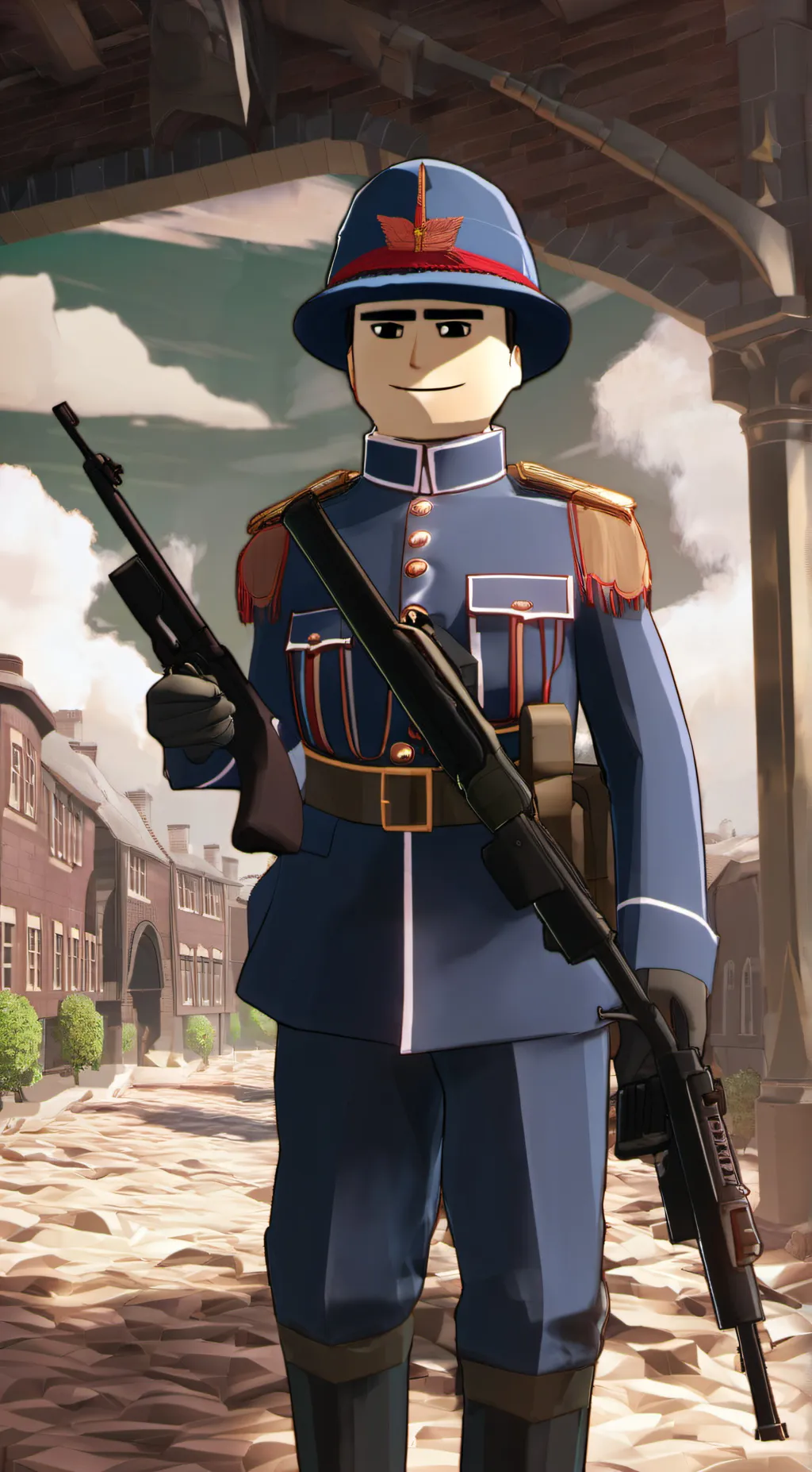 ai character: Ww1 soilder background