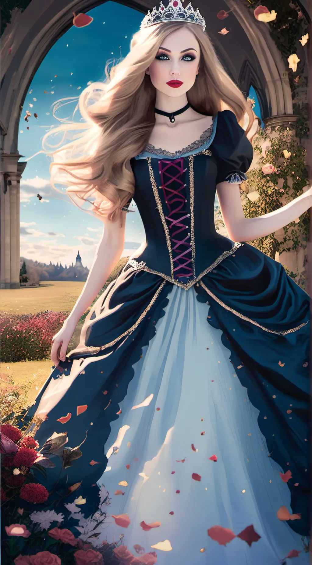 ai character: Rose background