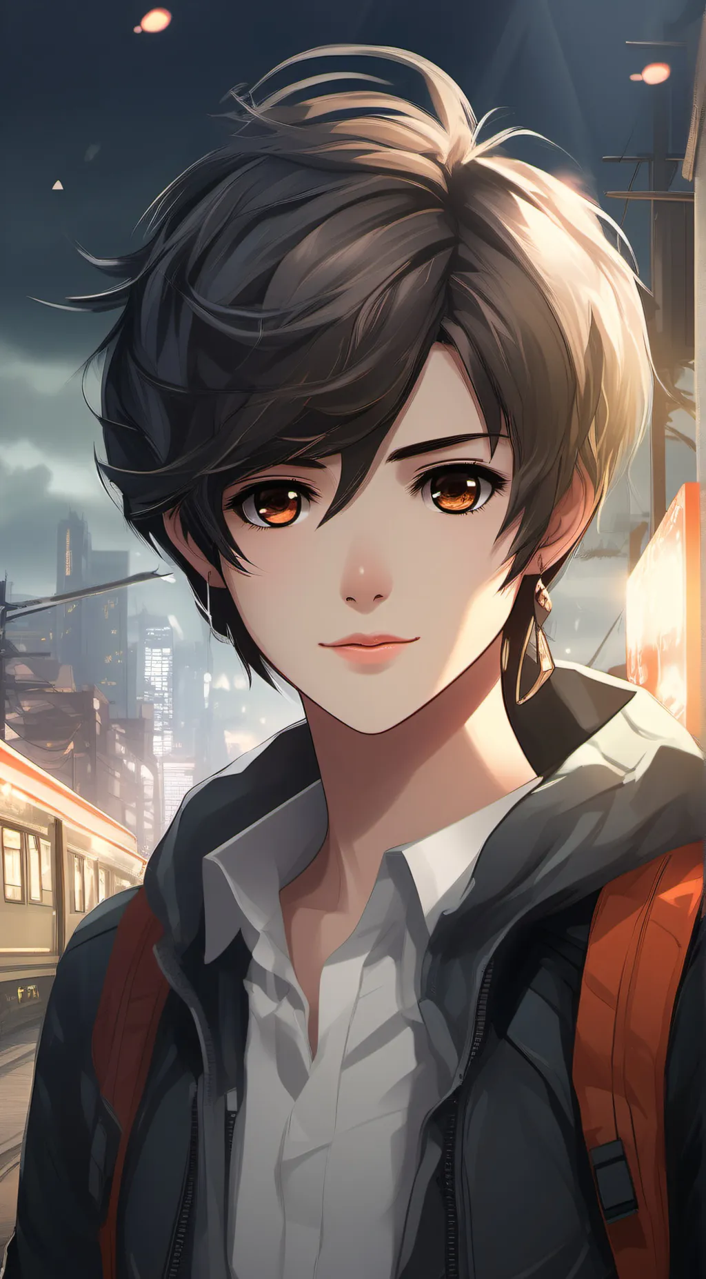 ai character: Alan  background