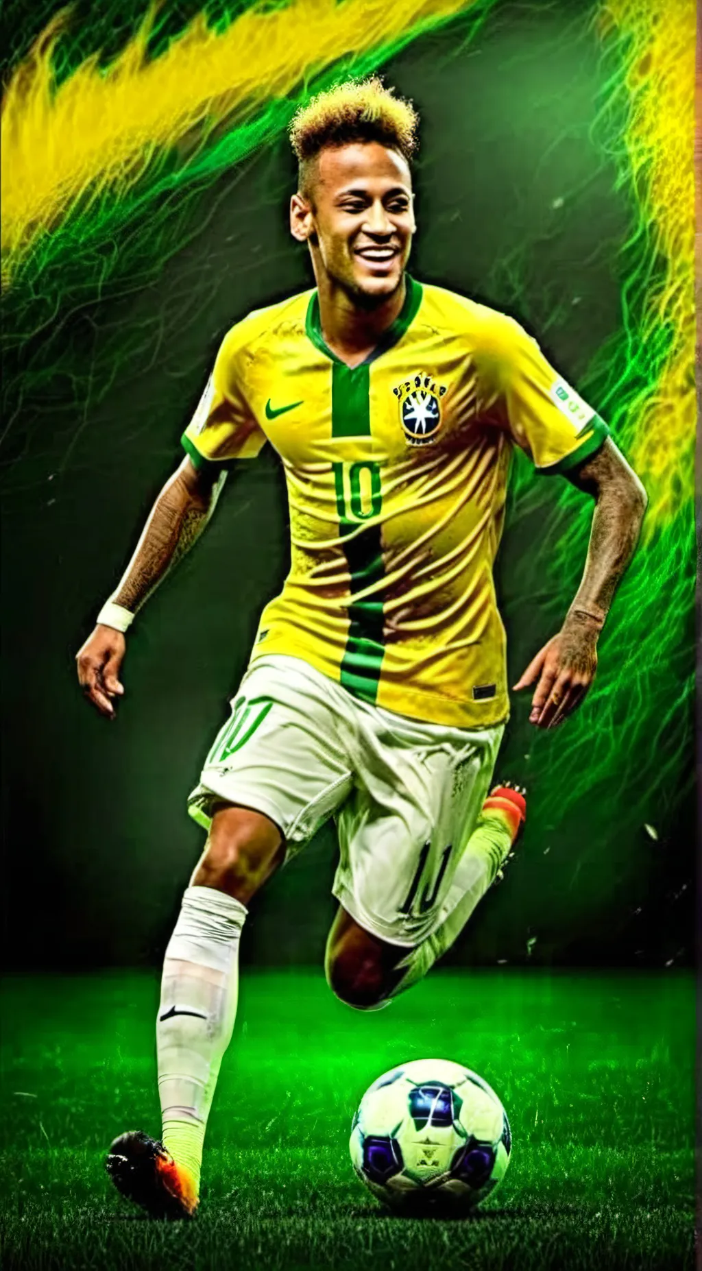 ai character: Neymar. Jr background