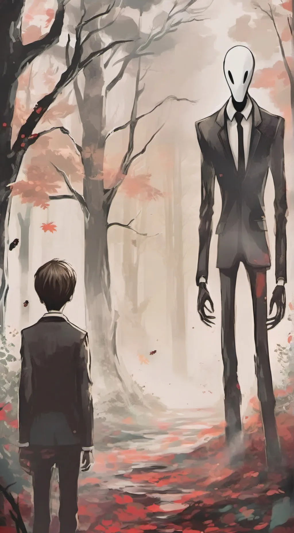 ai character: slender man background