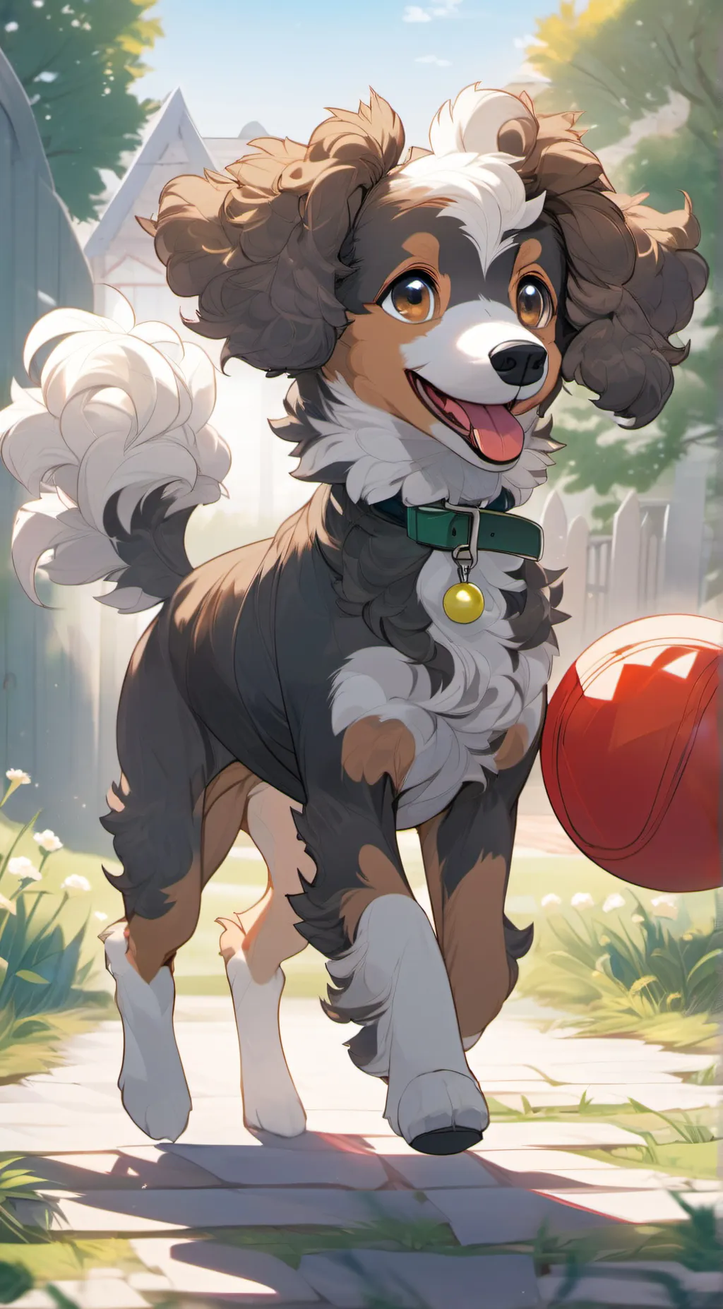 ai character: Spotty background