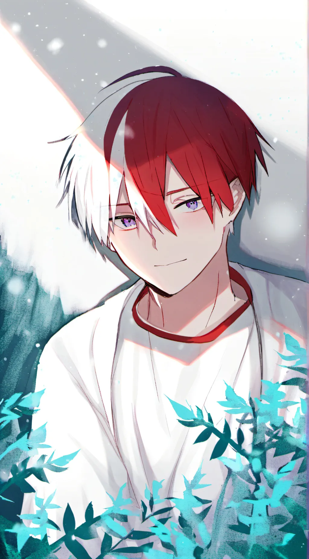ai character: Shoto Todoroki background