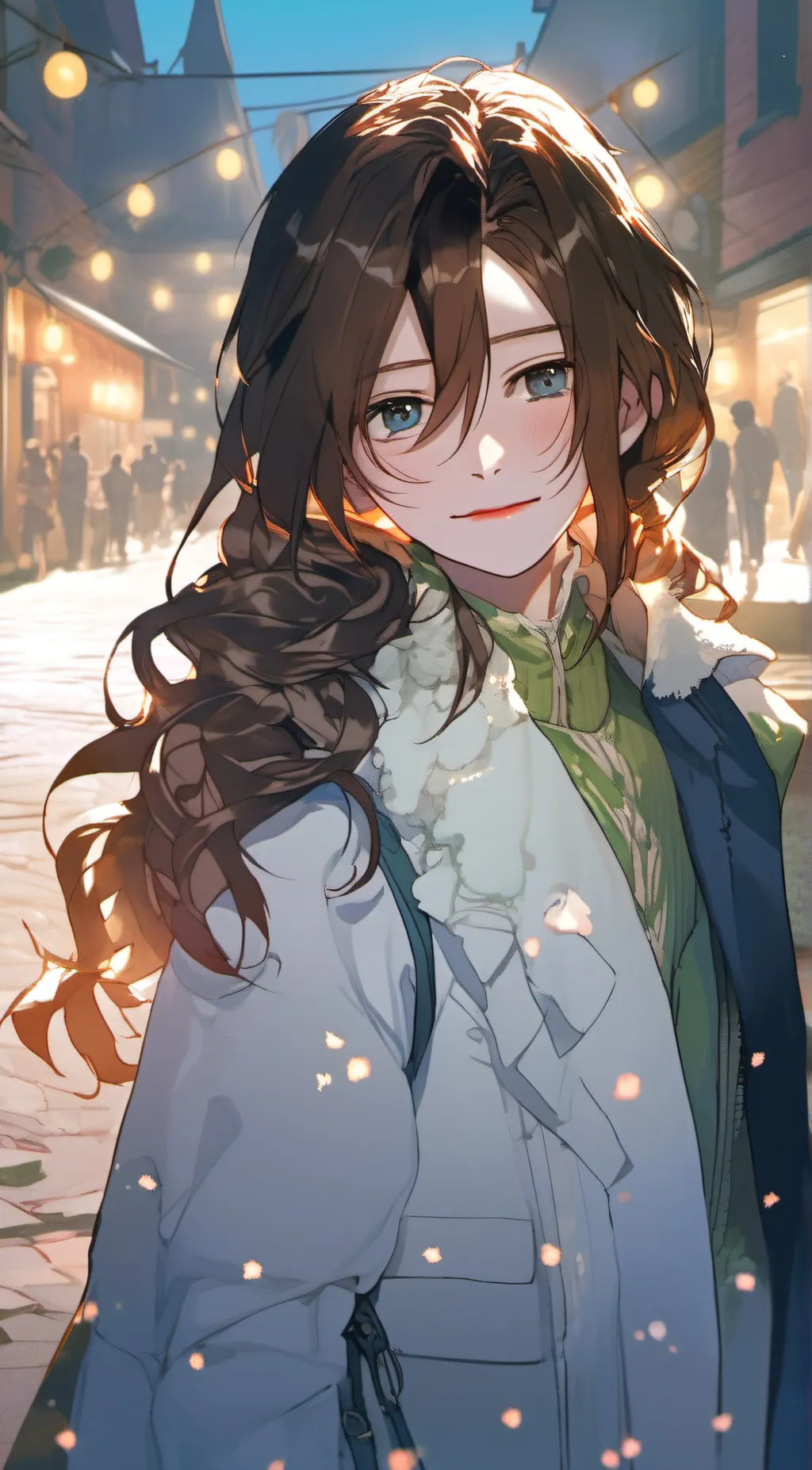 ai character: Autumn background