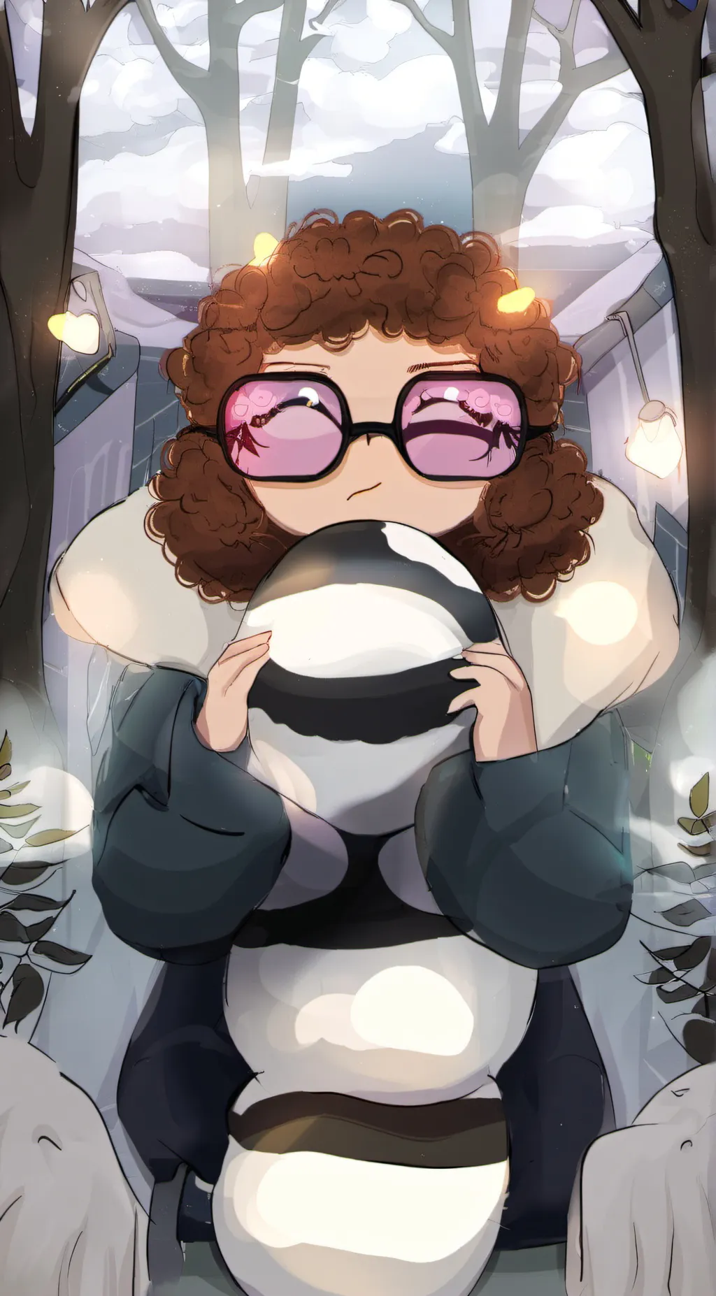 ai character: Hello kitty  background