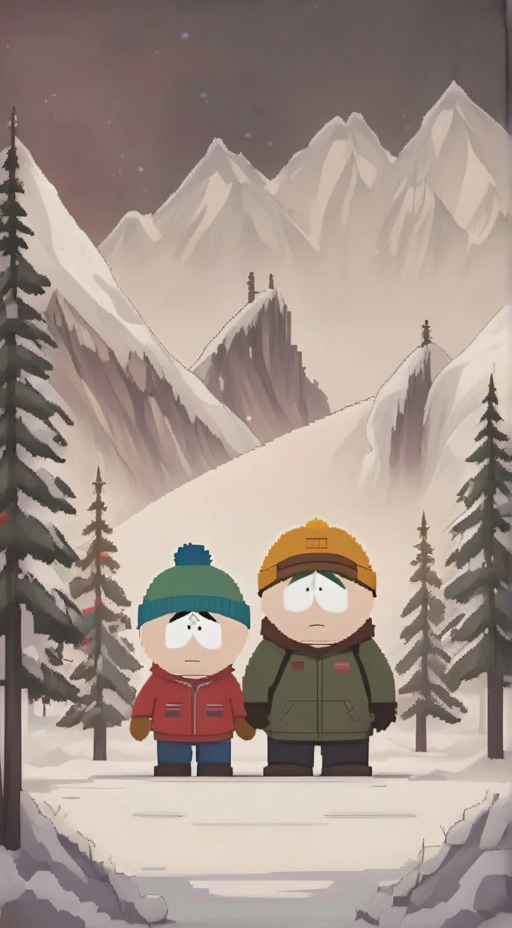 ai character: Kyle and cartman background