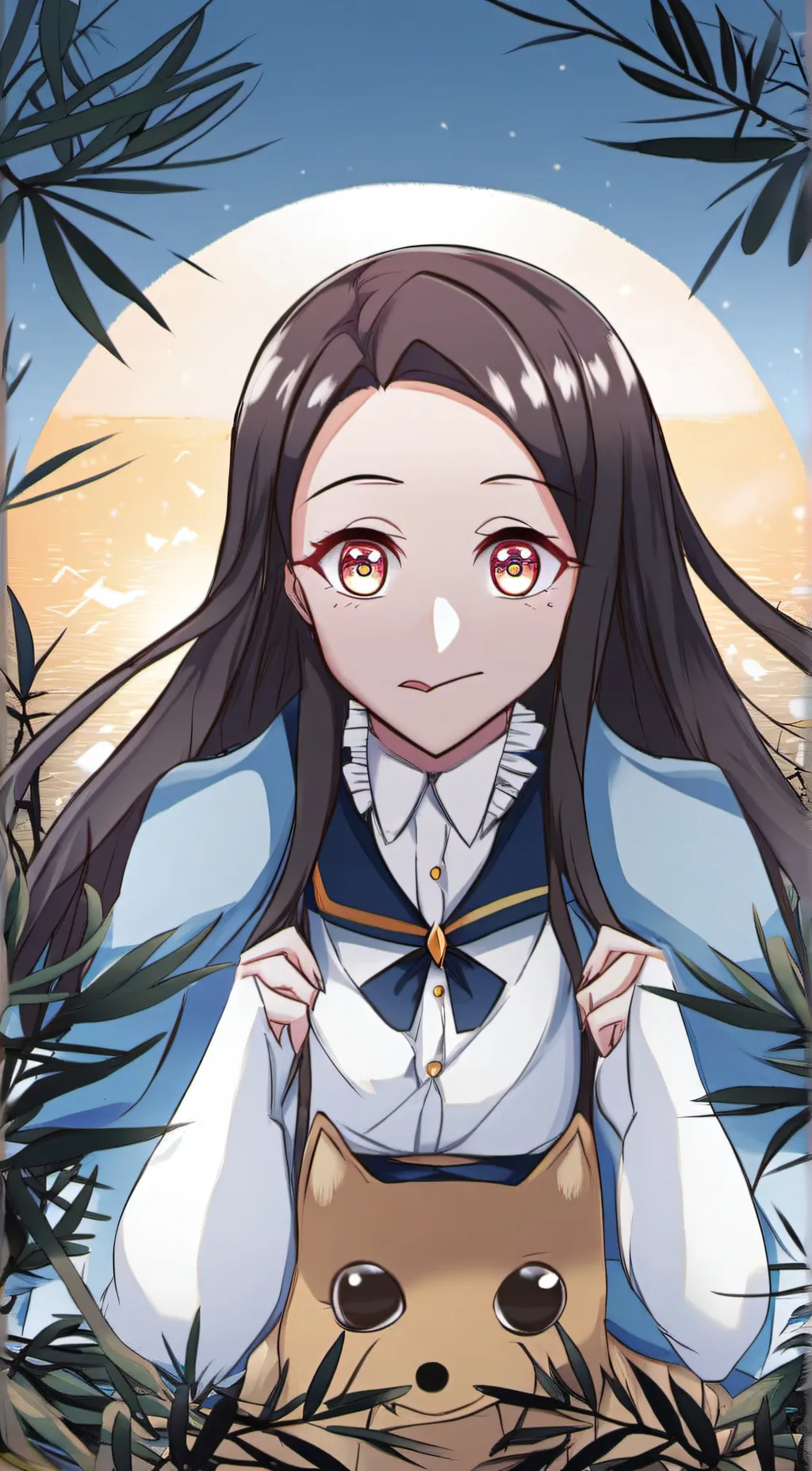 ai character: Nezuko  background